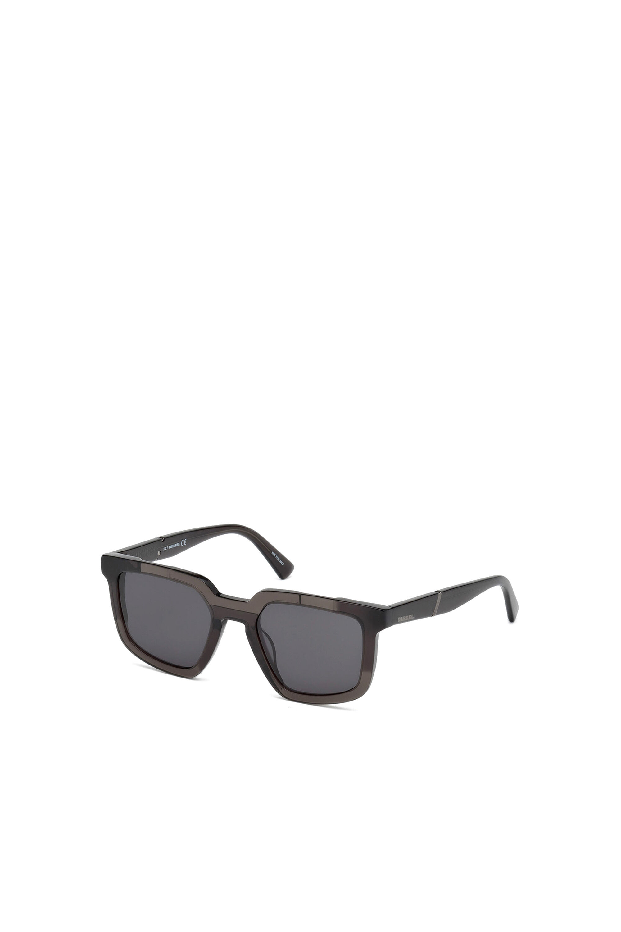 Diesel - DL0271, Lunettes carrées masculines Homme in Noir - 2