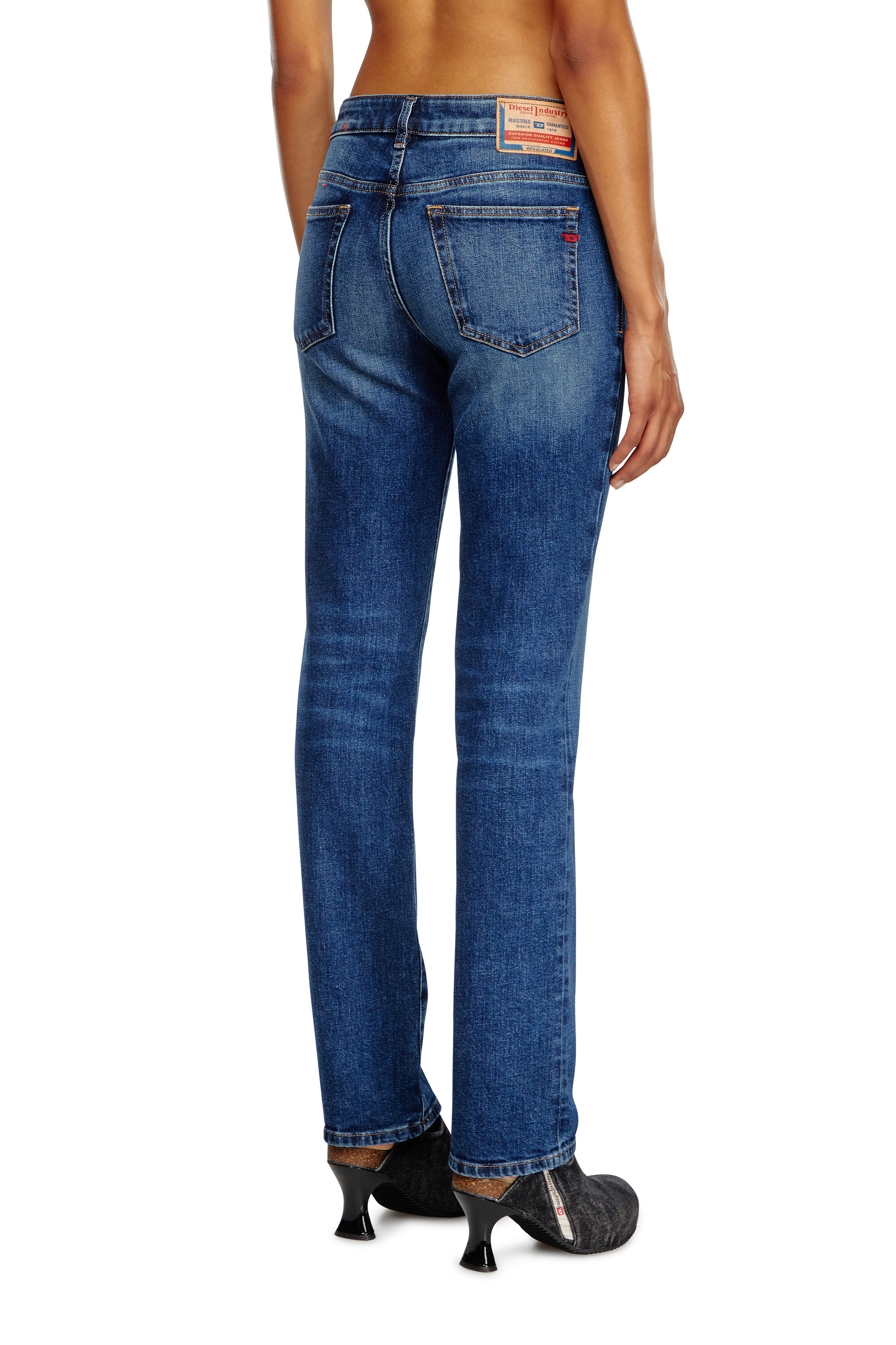 Jeans Regular Femme Bleu Fonce Diesel 1989 D Mine