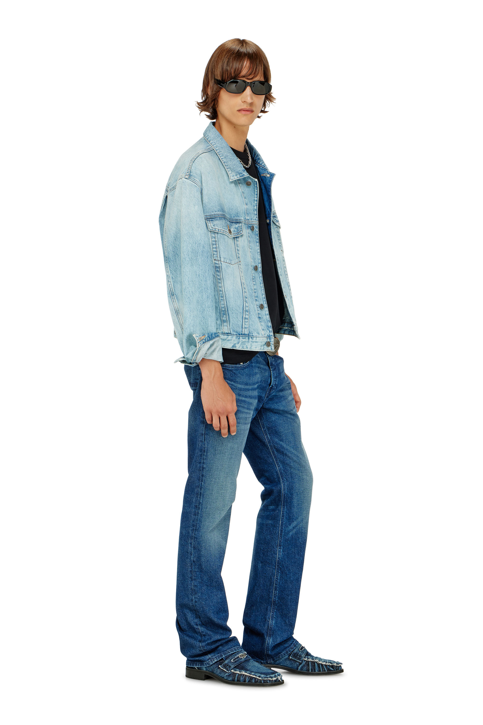 Diesel - Bootcut Jeans 2007 Zatiny 09L51 Homme, Bleu Fonc&eacute; - Image 2
