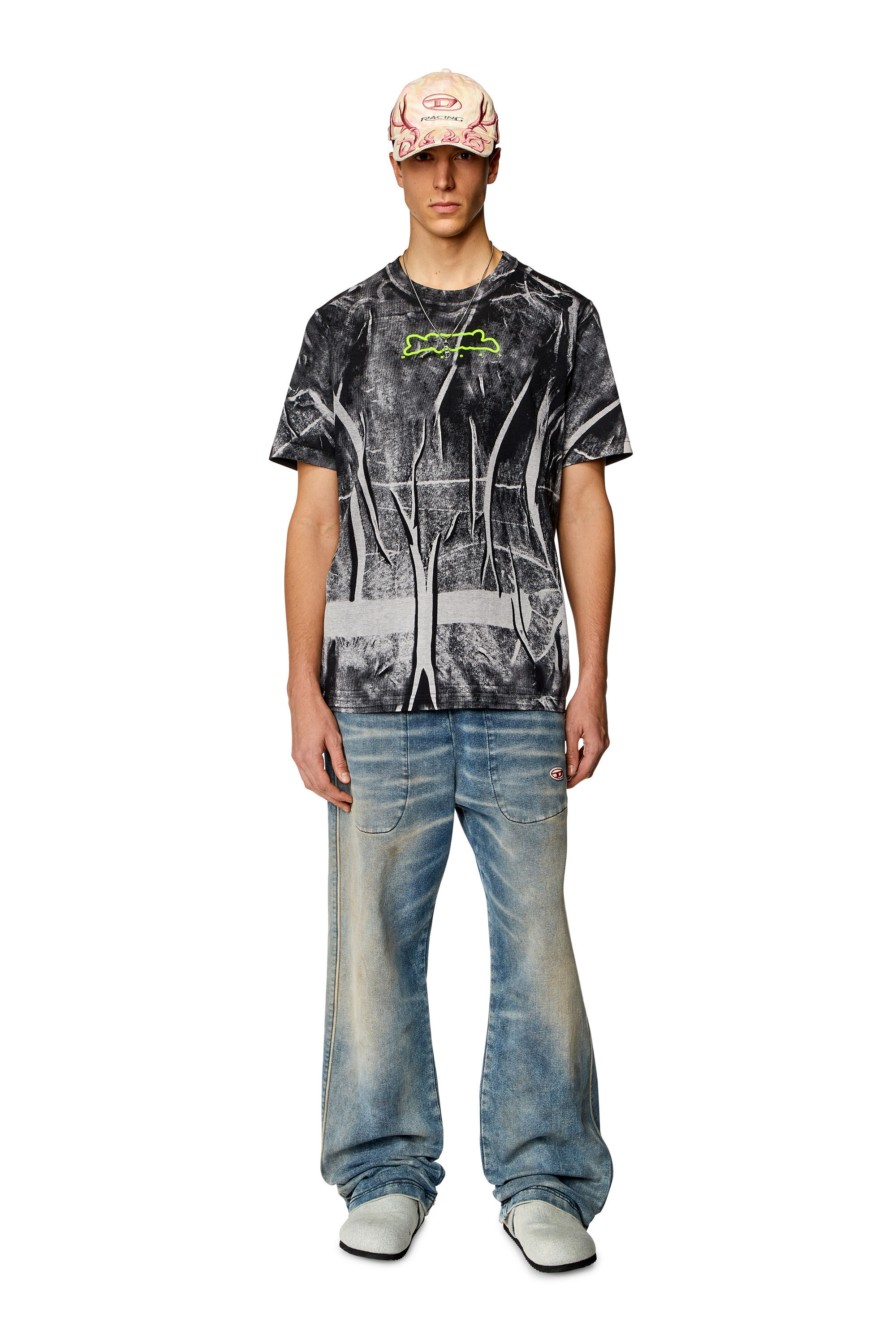 Diesel - T-JUST-N3, Noir/Gris - Image 1