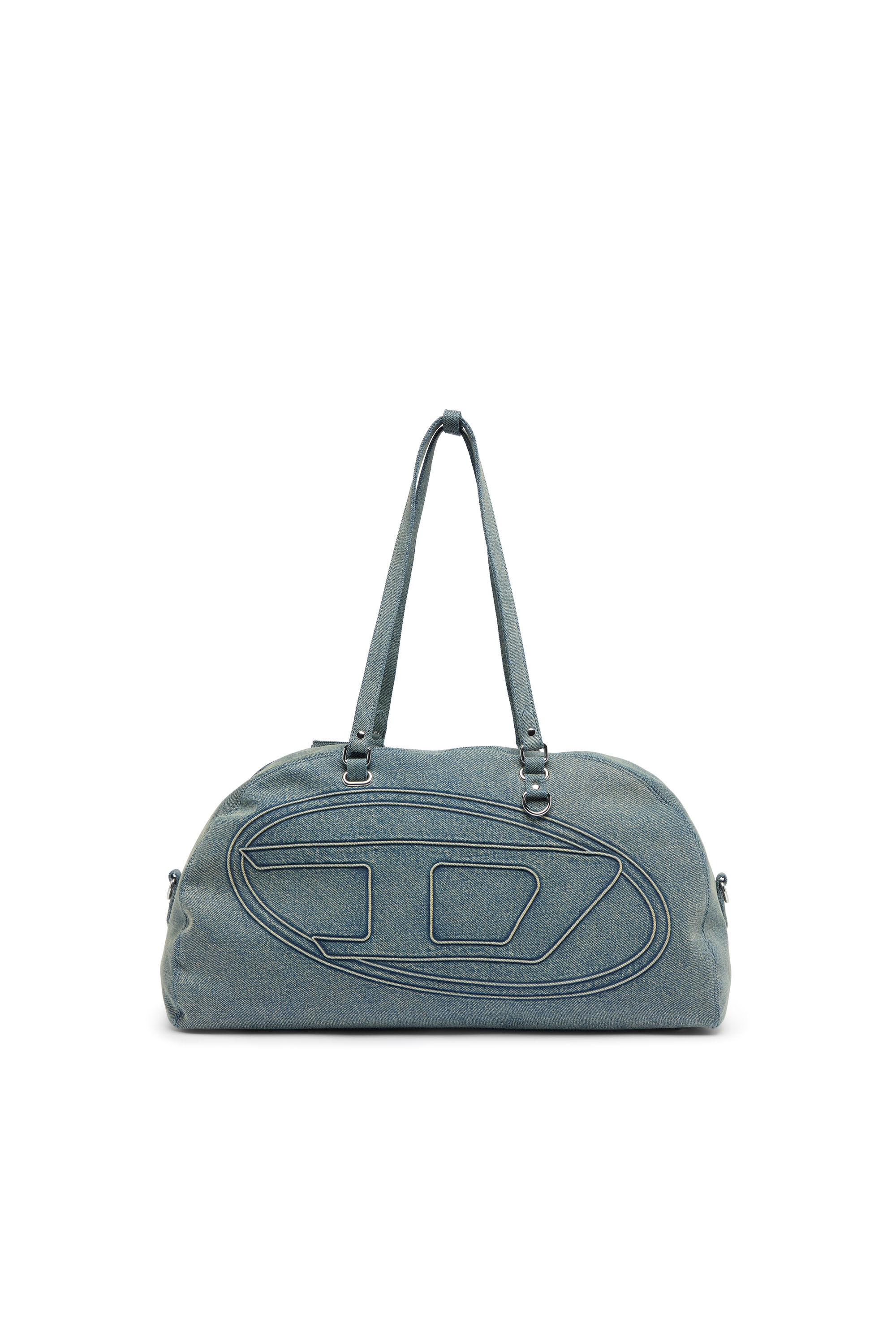 Diesel - 1DR DOME SOFT DUFFLE XL, Unisex's 1DR Dome-Duffle bag in denim with Oval D logo in Light Blue - 2