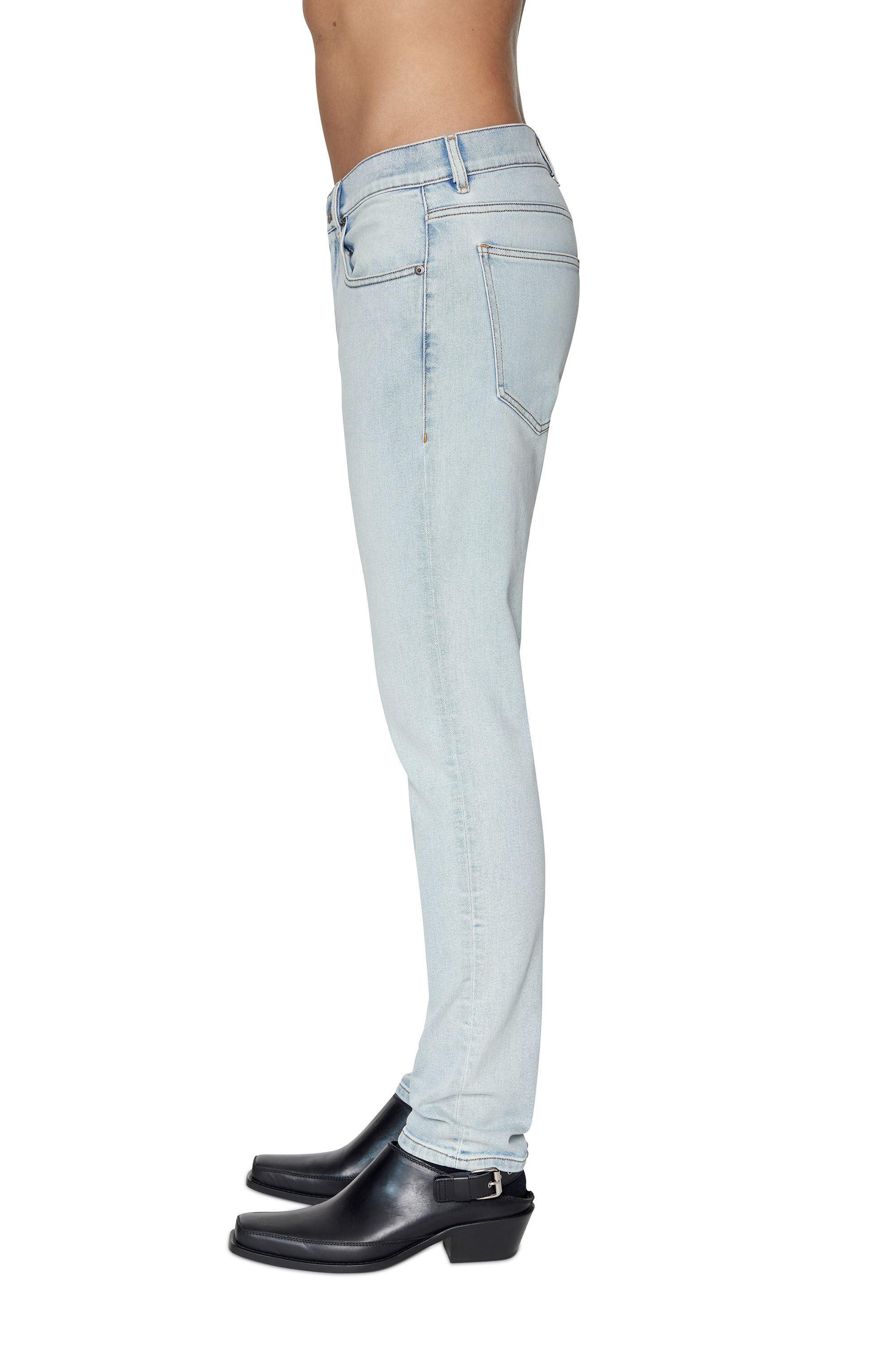Diesel - 2019 D-STRUKT 09C08 Slim Jeans, Bleu Clair - Image 5