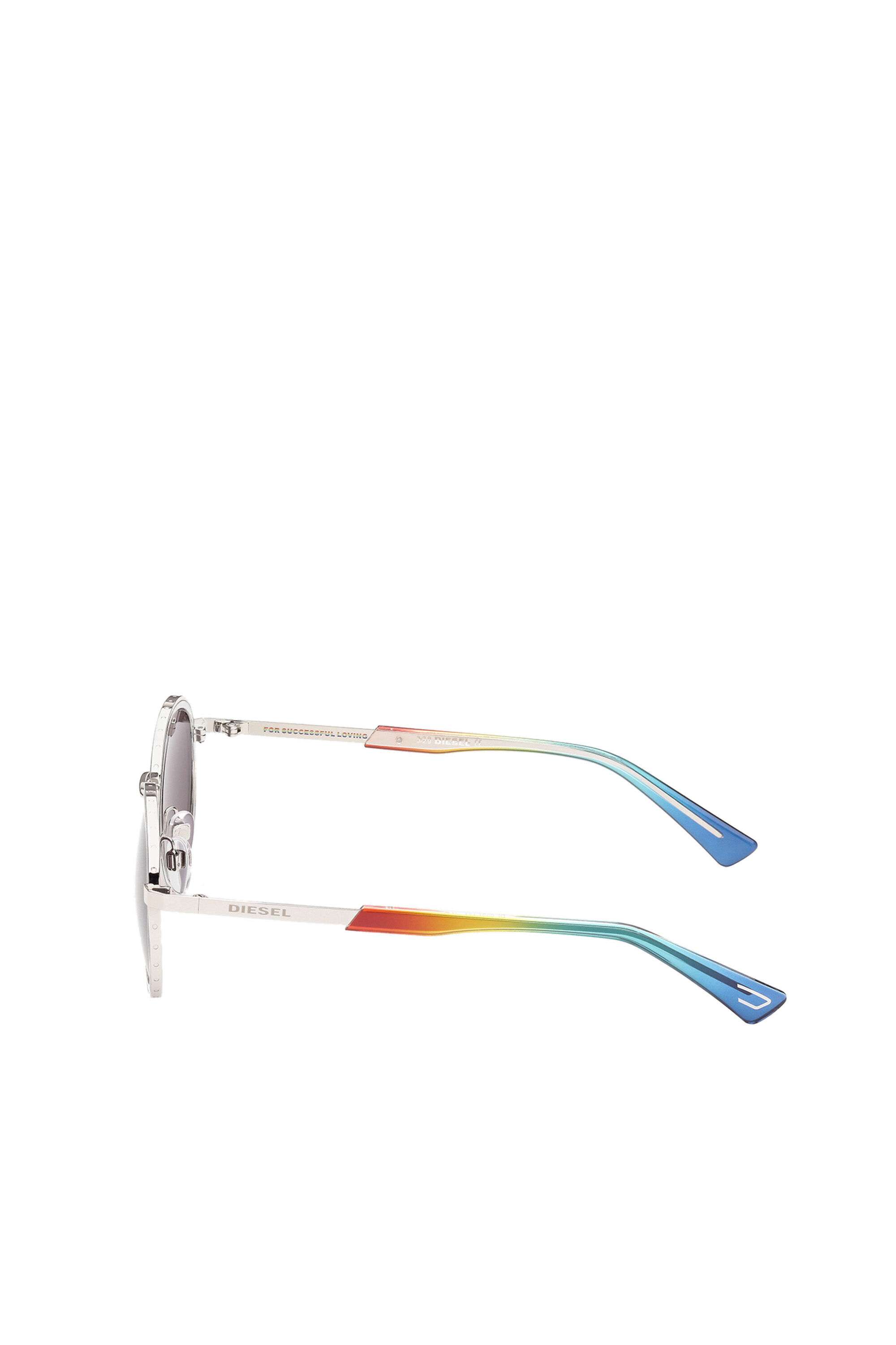 Diesel - DL0321, Lunettes unisexes en métal avec thème « Pride » Mixte in Polychrome - 4