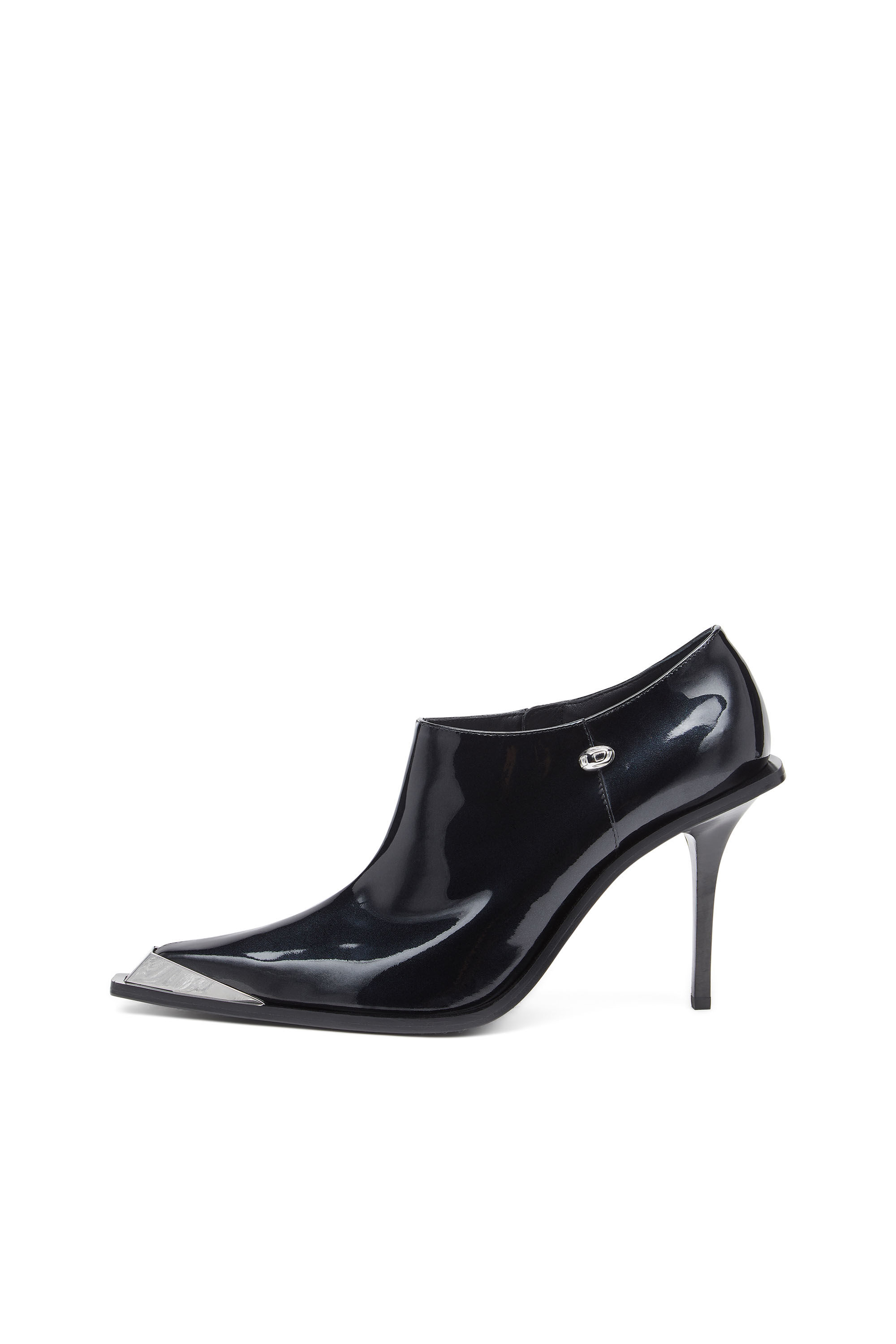 Diesel - D-TONA SC, D-Tona-Bottines en cuir verni Femme in Noir - 8