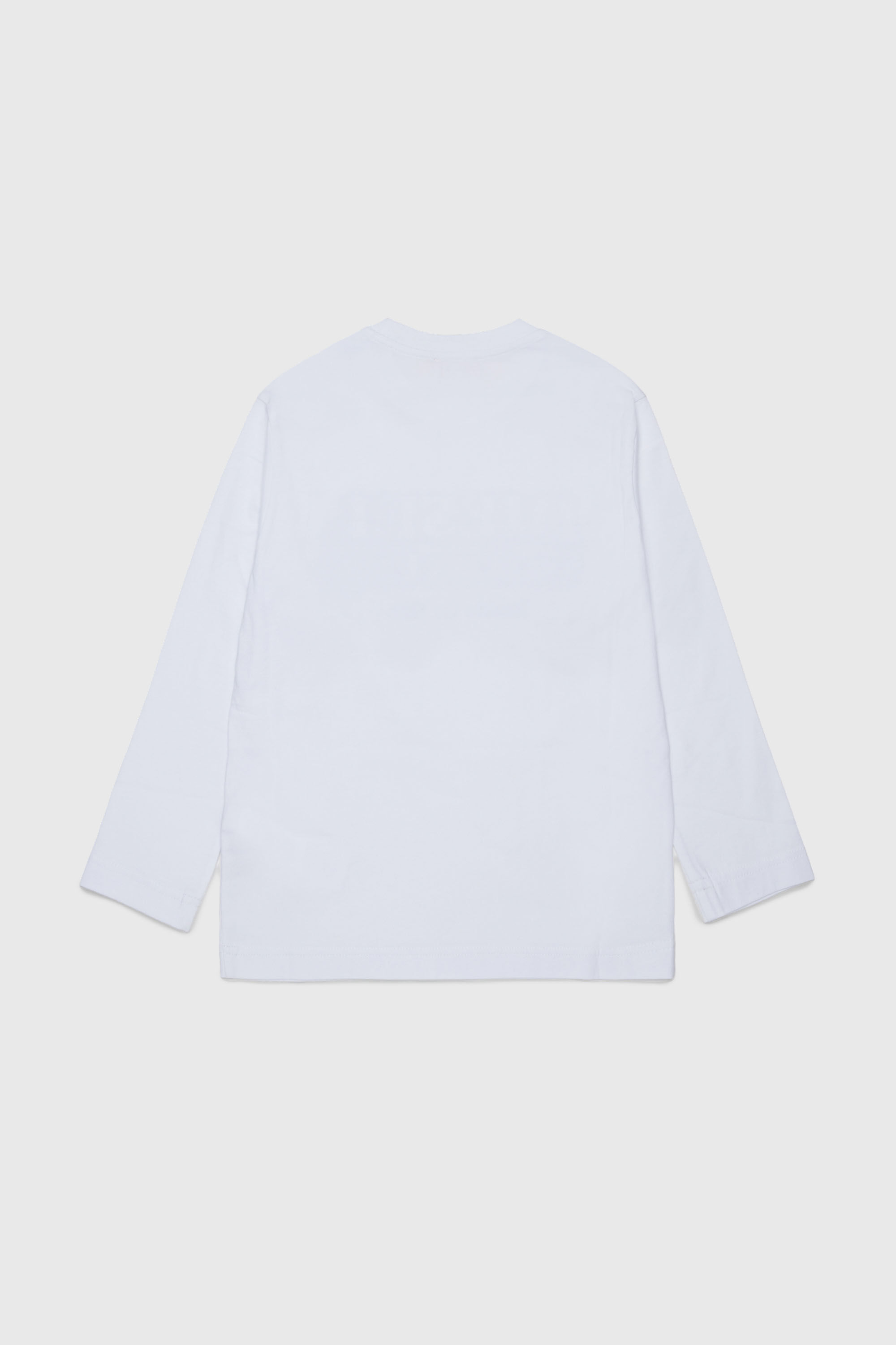 Diesel - TLODIMLS OVER, T-shirt &agrave; manches longues avec imprim&eacute; Diesel Industry Homme in Blanc - 2