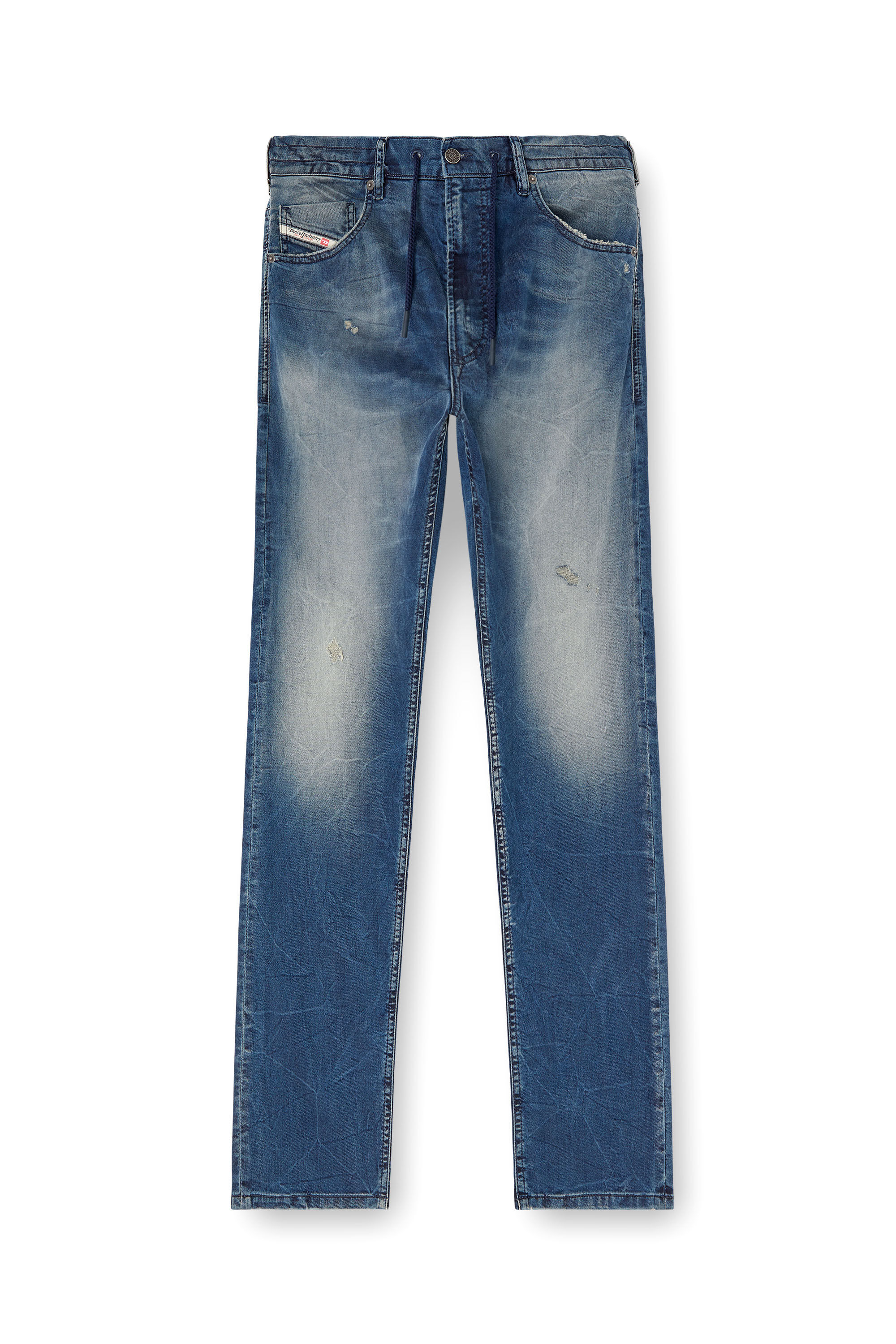 Diesel - Regular 2030 D-Krooley Joggjeans® 068PI Homme, Bleu moyen - Image 2