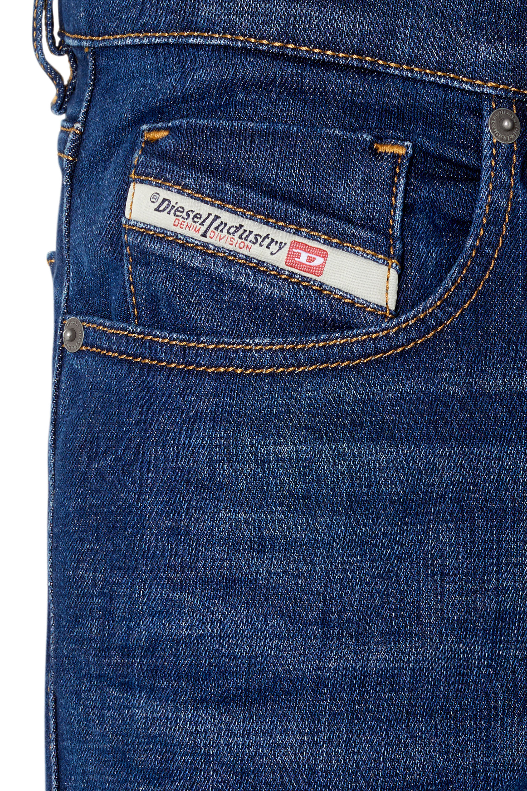 Diesel - 2019 D-Strukt 09D45 Slim Jeans, Bleu Foncé - Image 6