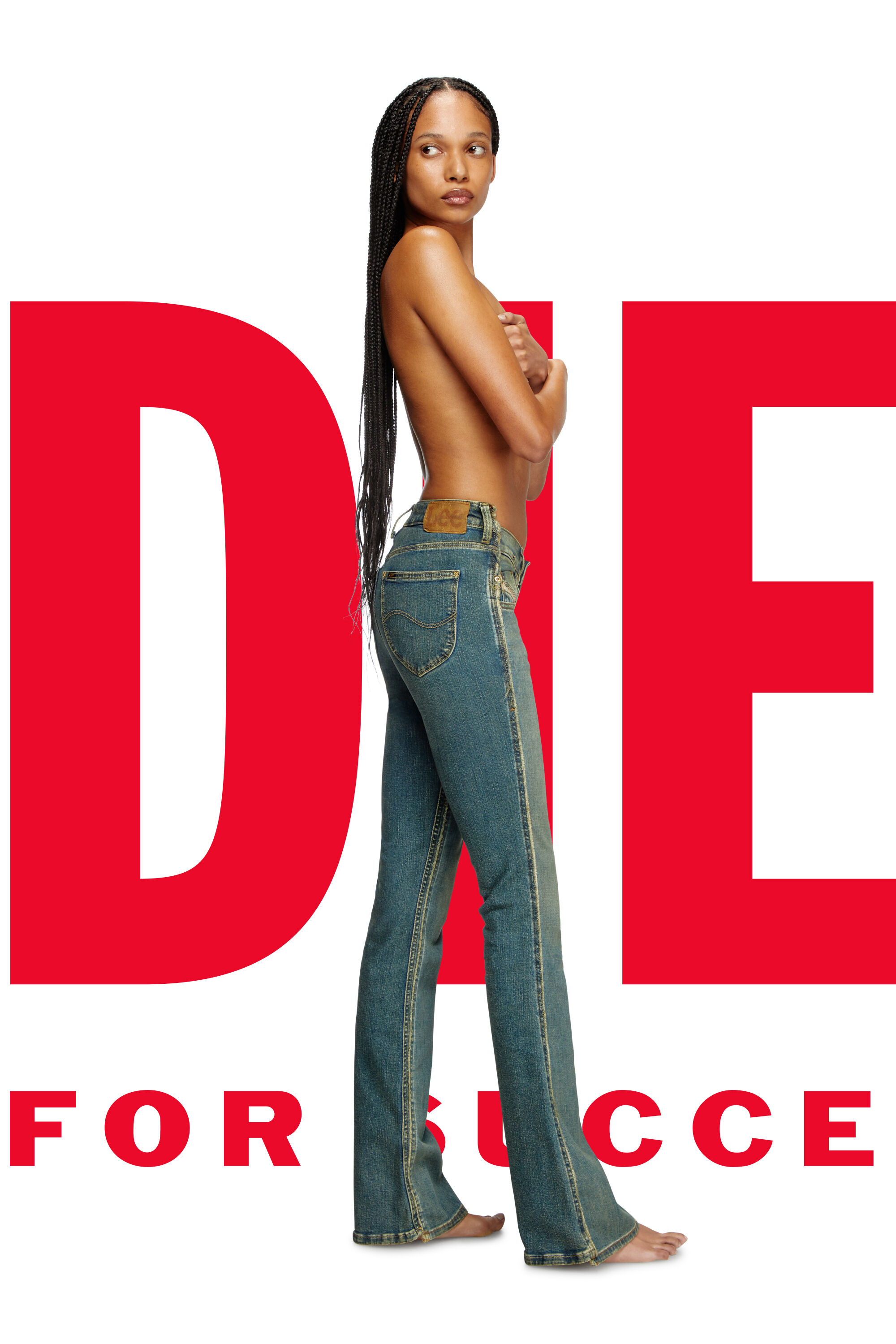 Diesel - Regular Jeans Dieseloves 01 09N01 Femme, Bleu Foncé - Image 1