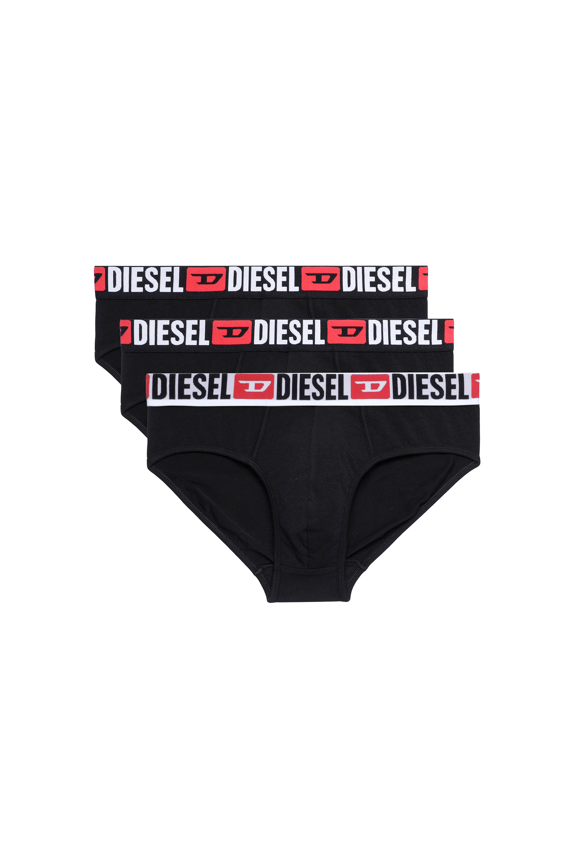 Diesel - UMBR-ANDRETHREEPACK, Homme Lot de trois slips unis in Noir - Image 2