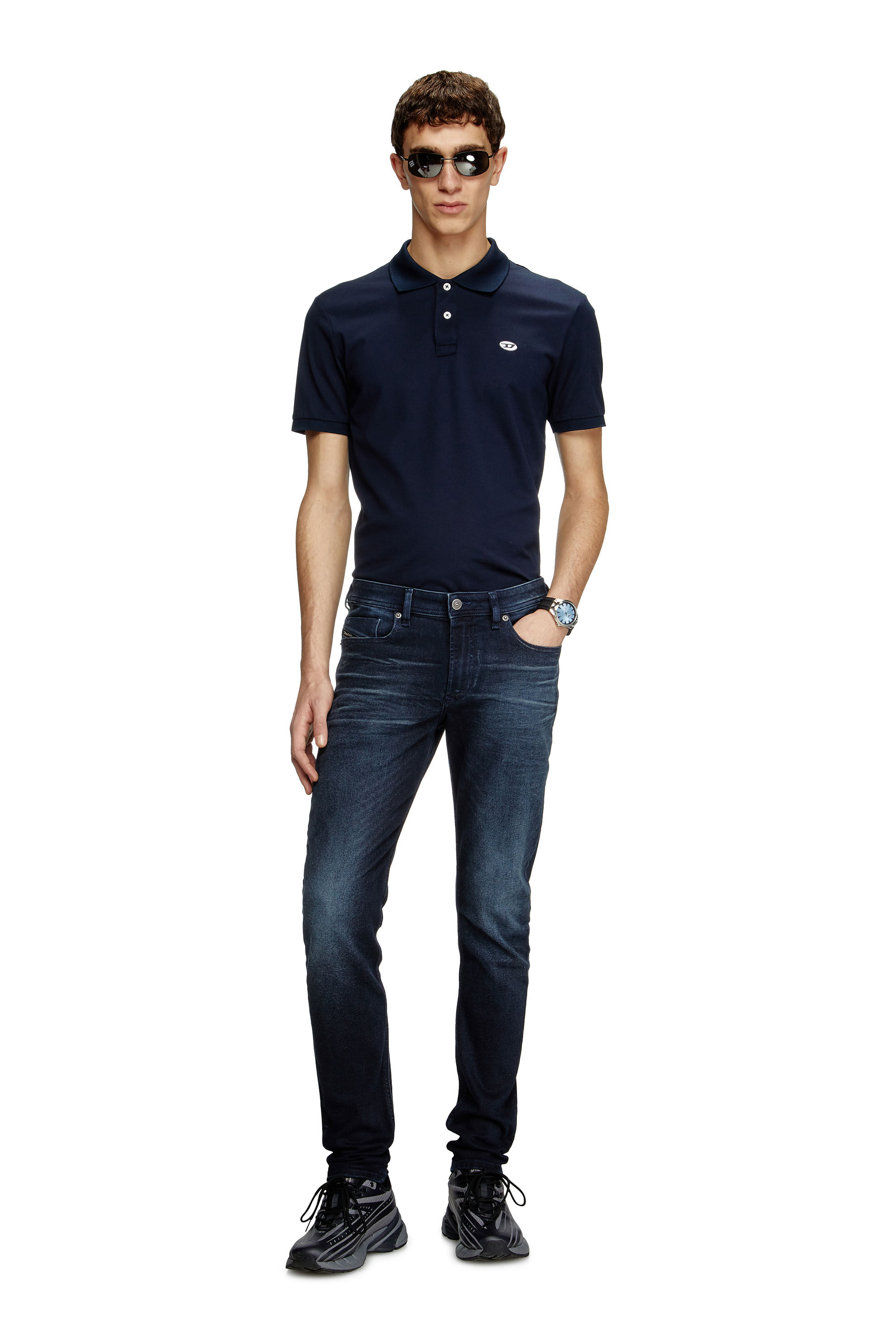 Diesel - Skinny Jeans 1979 Sleenker 0BMBU Homme, Bleu Foncé - Image 1