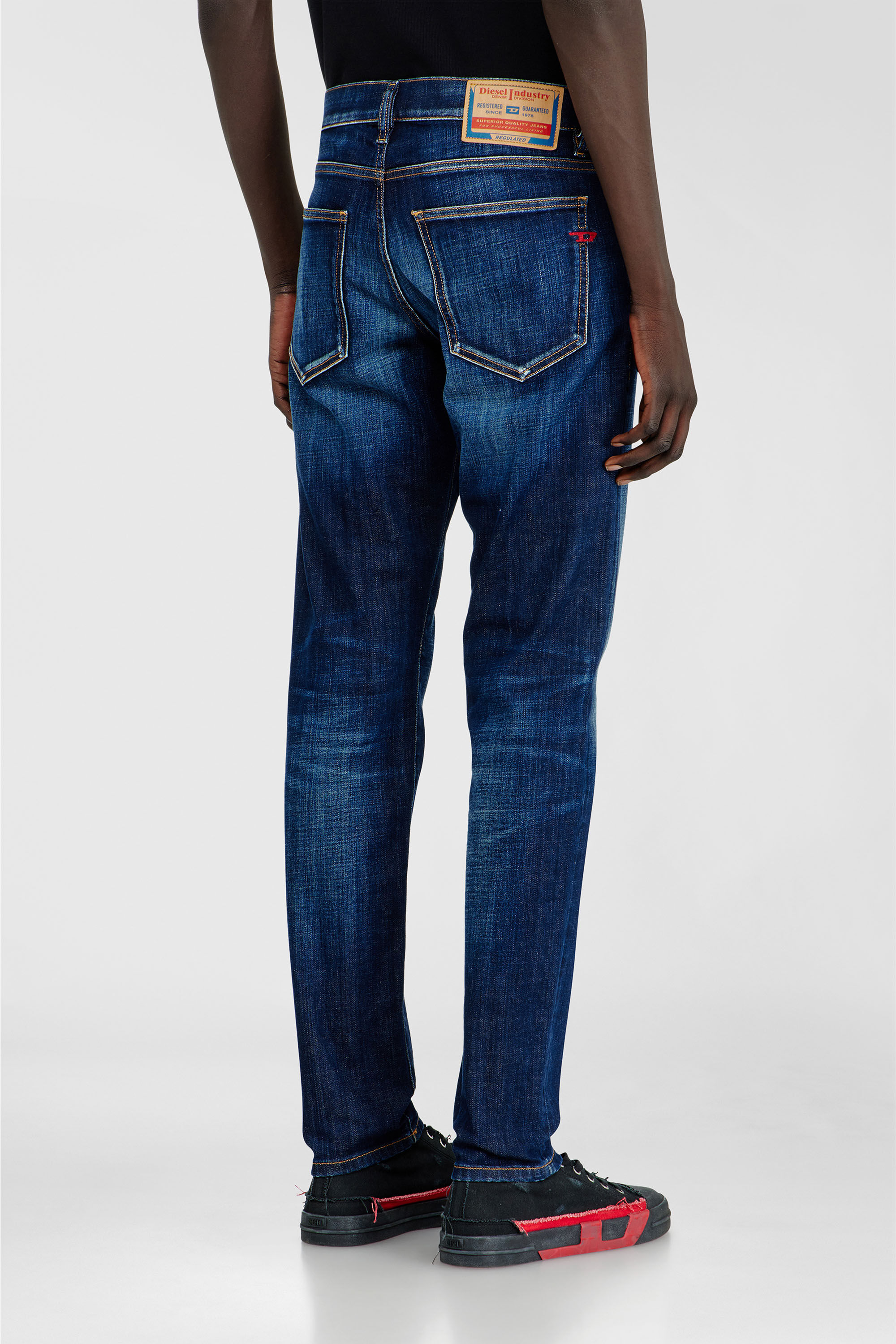 Diesel - Slim Jeans 2019 D-Strukt 09L61 Homme, Bleu moyen - Image 5