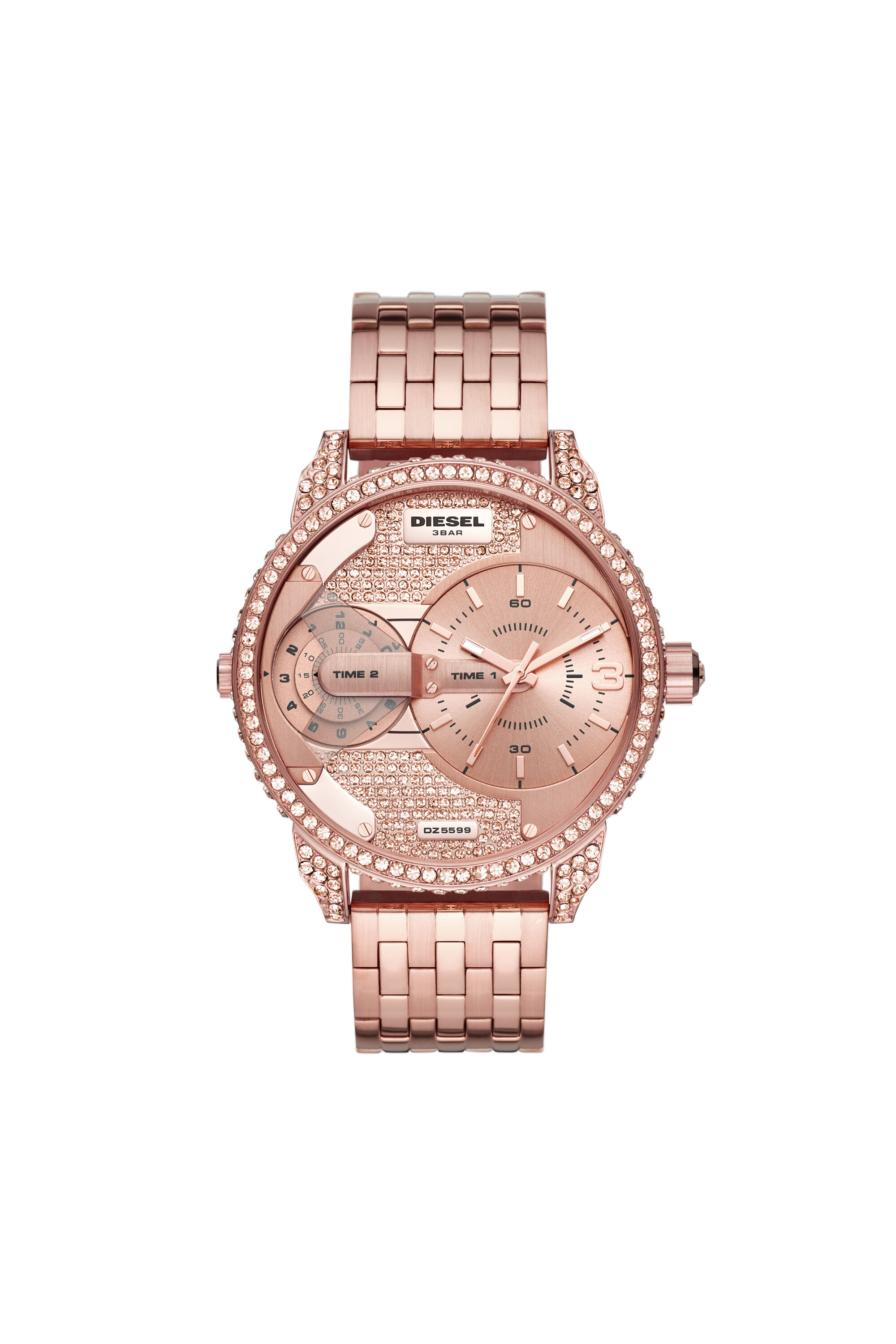DZ5597 Femme Montre Mini Daddy en acier or rose Diesel