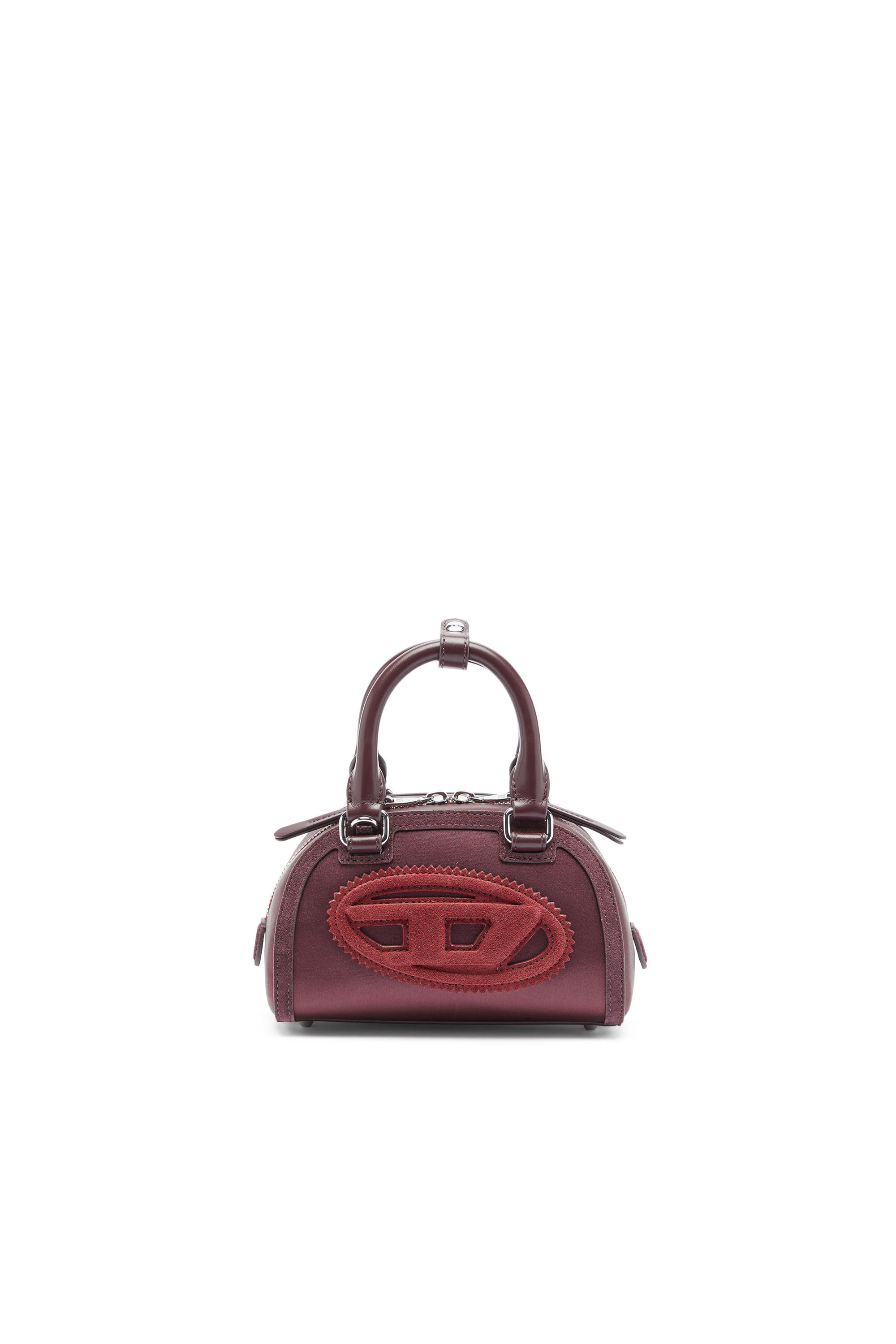 Diesel - 1DR DOME CROSSBODY, Woman's 1DR Dome - Small bowling bag in satin and suede in null - 1