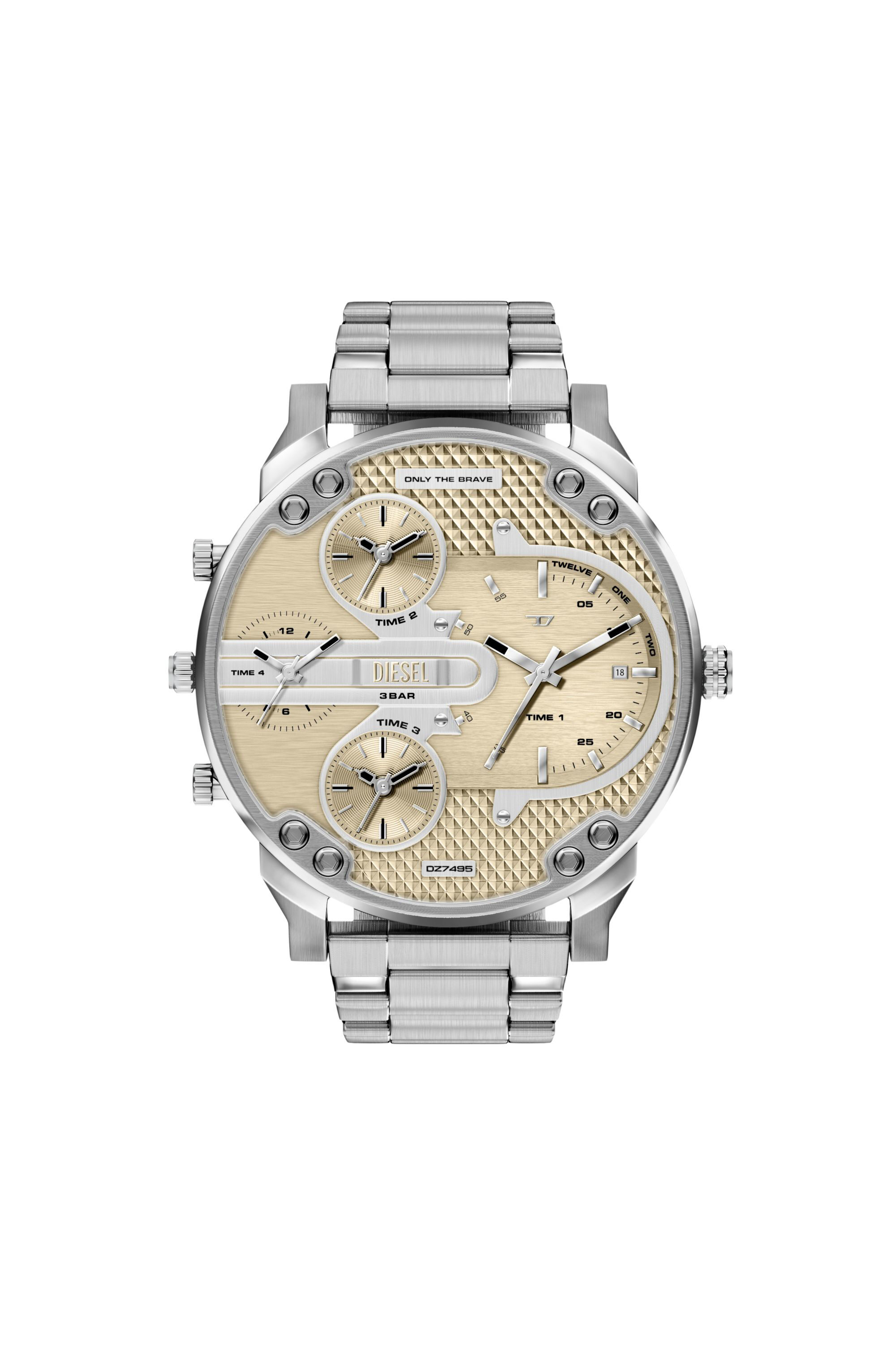 Diesel - DZ7495 WATCH, Montre en acier inoxydable Mr. Daddy Slim Homme in Gris argent&eacute; - 1