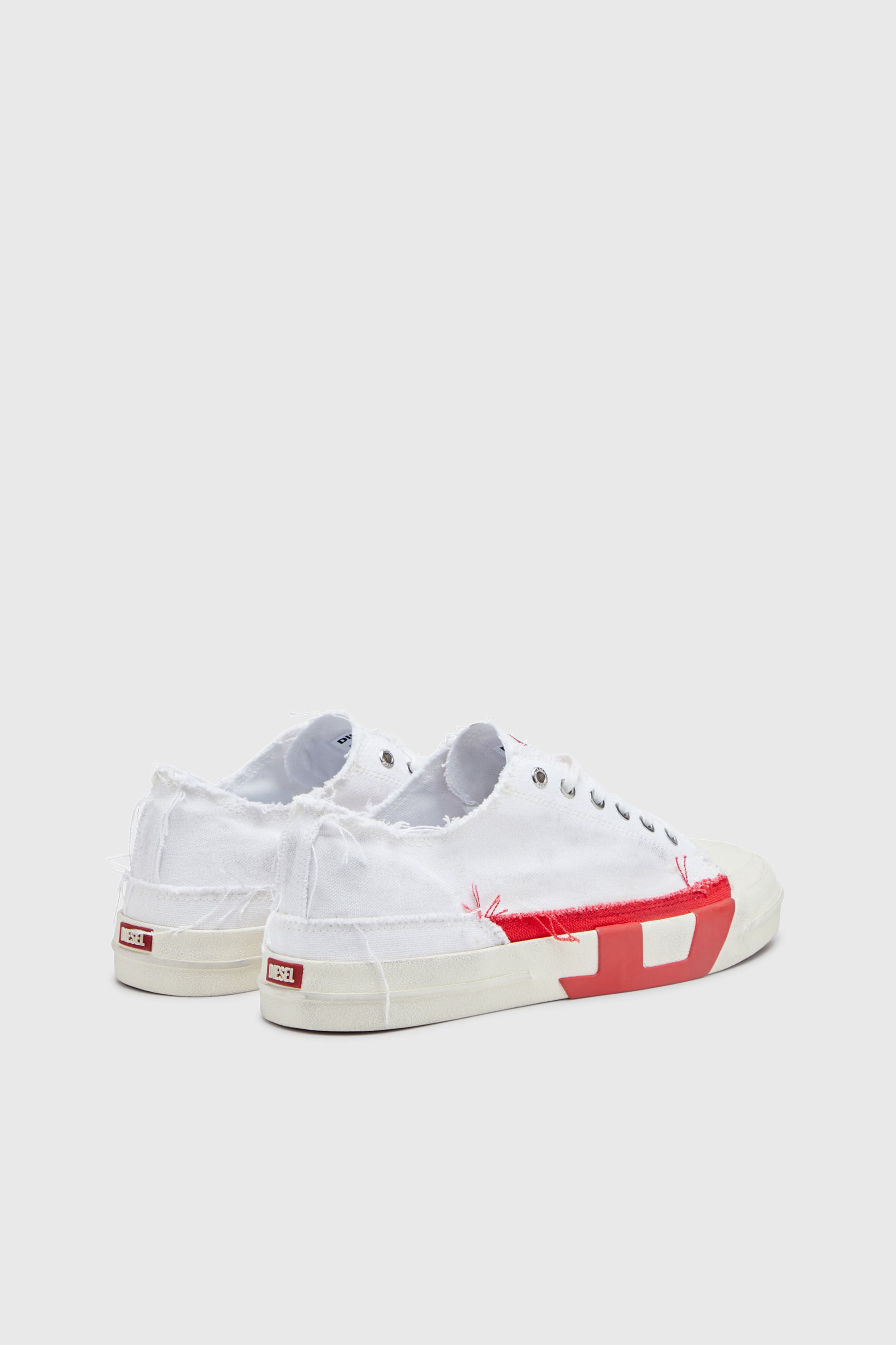 Diesel - S-D-VERSE LOW, S-D-Verse-Baskets en toile &agrave; effet sali Homme in Polychrome - 3