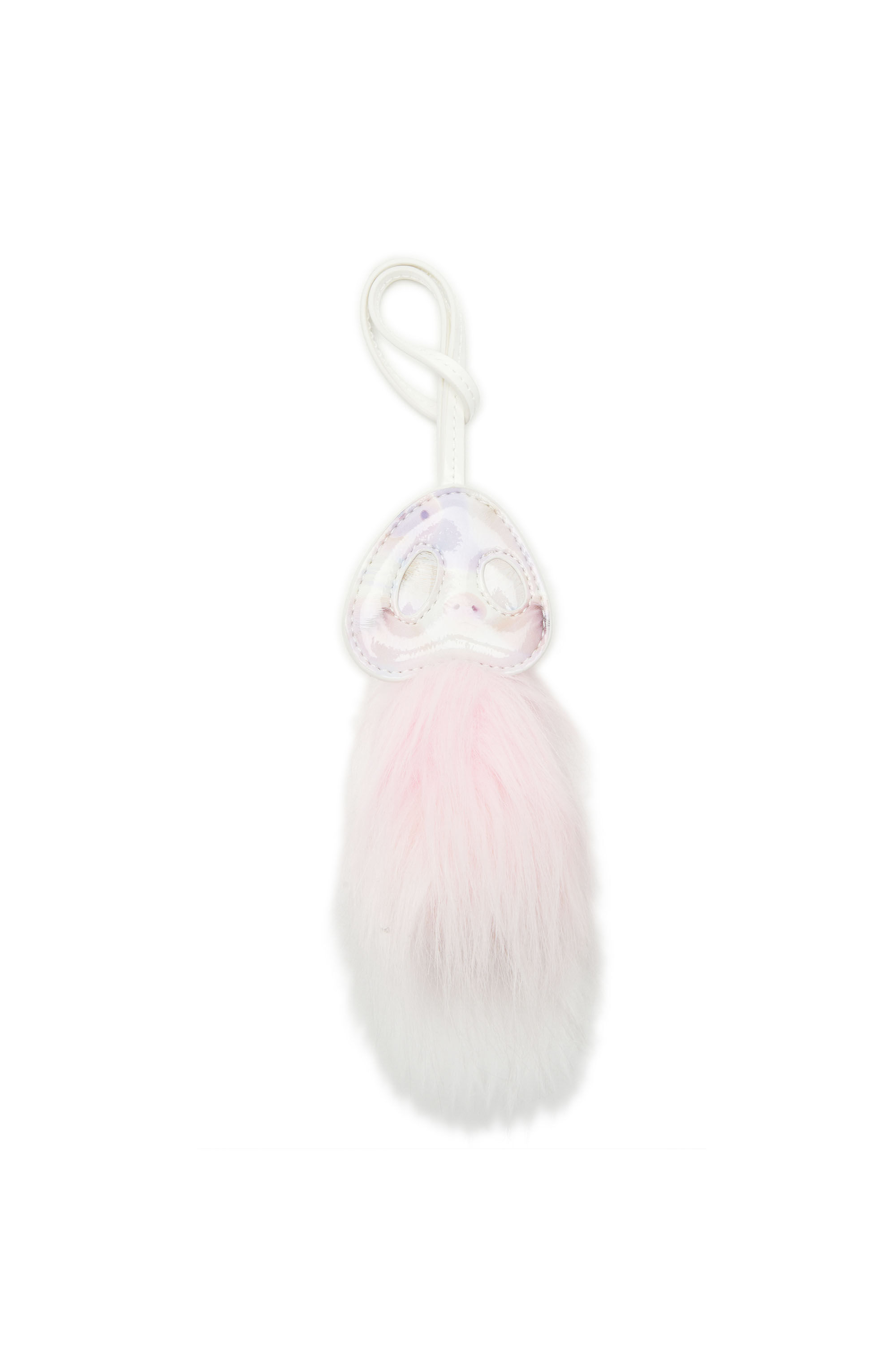 Diesel - FUR CHARMS I, Porte-cl&eacute;s sac museau de cochon avec d&eacute;tail duveteux Femme in Rose - 5