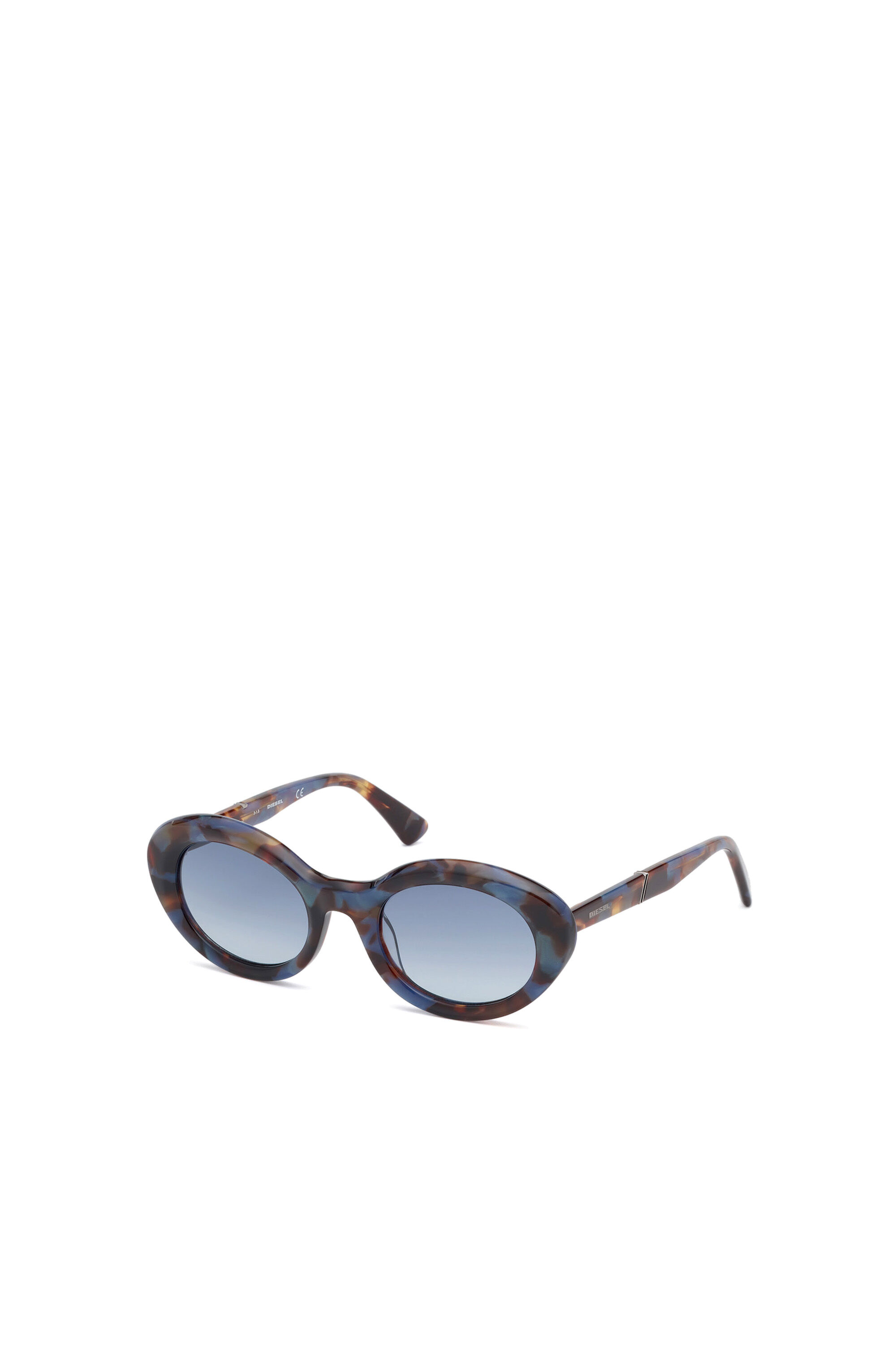 Diesel - DL0281, Lunettes de soleil ovales en acétate Femme in Polychrome - 2