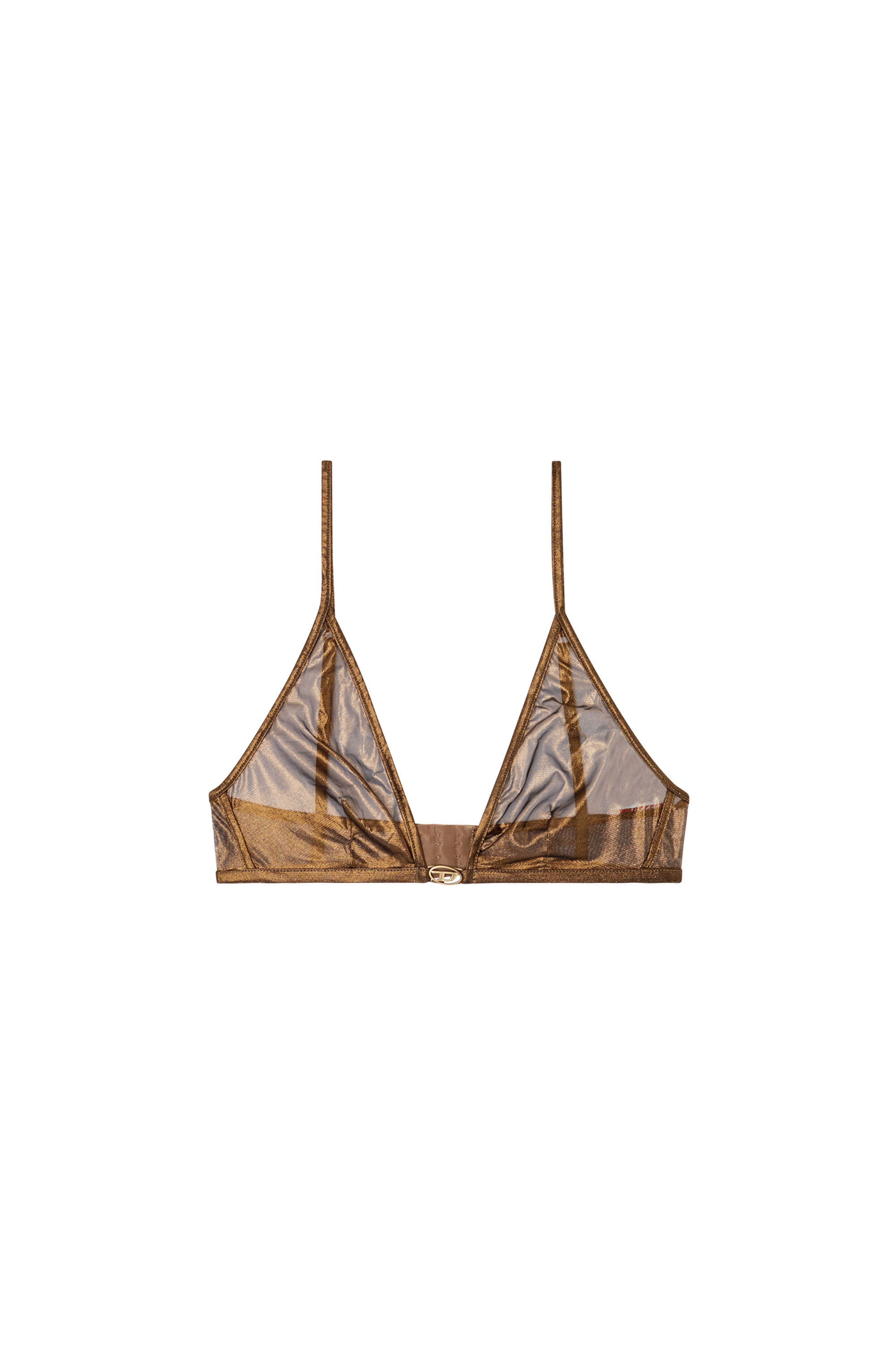 Diesel - LUNA-GFT, Soutien-gorge sans armatures avec Oval D central Femme in Doré - 2