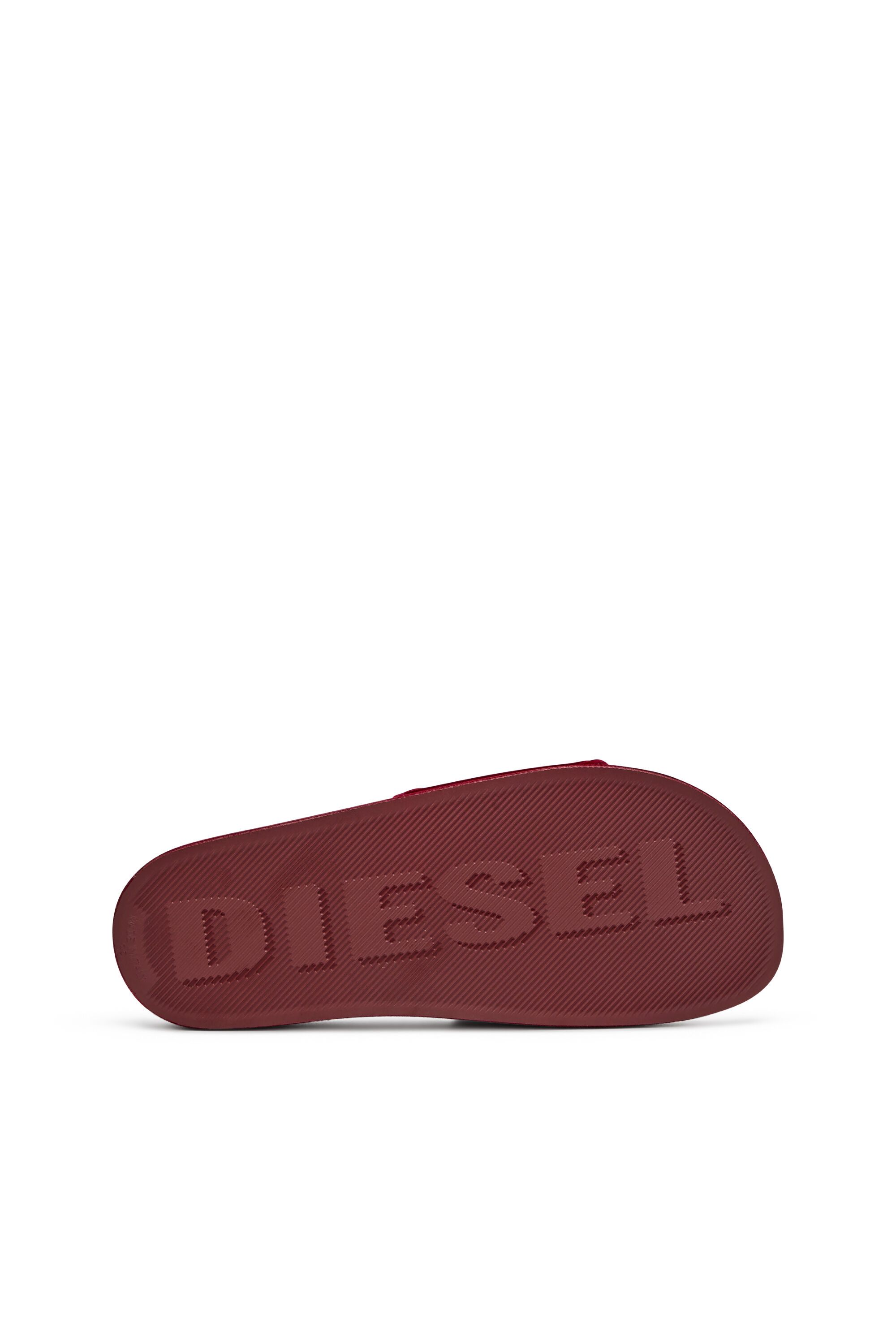 Diesel - SA-MAYEMI CC W, Sa-Mayemi-Claquettes de piscine avec flocage velouté Femme in Rouge - 5