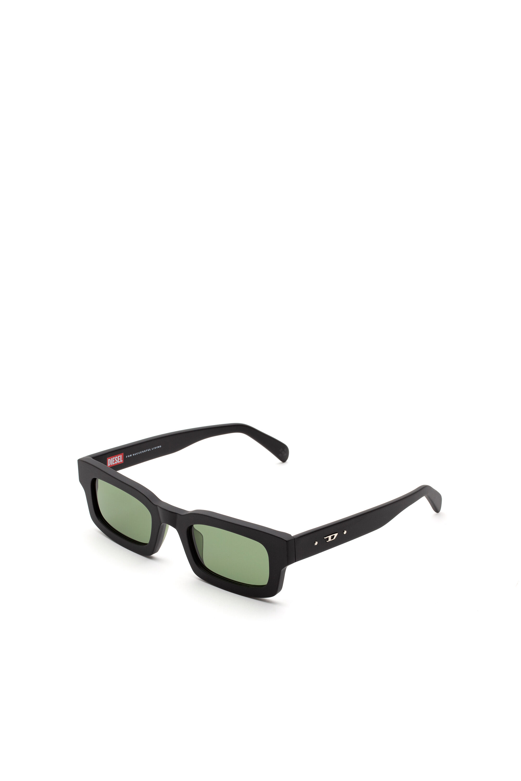 Diesel - DM0360, Lunettes de soleil minimalistes Mixte in Noir - 2