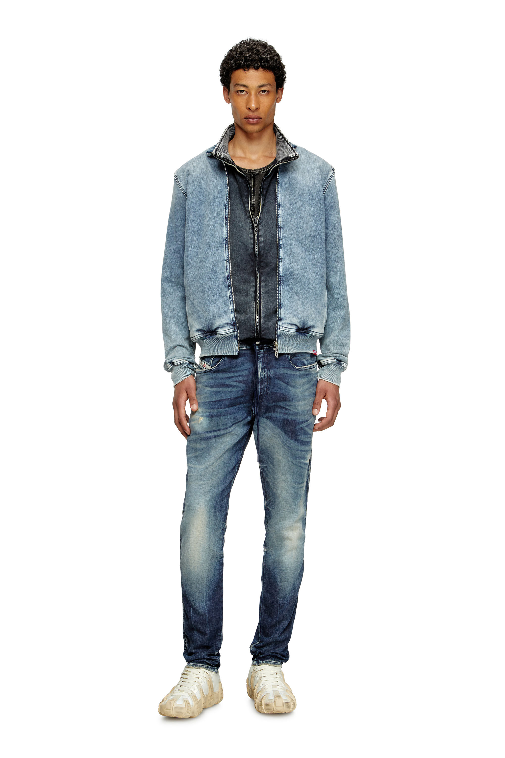 Diesel - Slim 2060 D-Strukt Joggjeans® 068RZ Homme, Bleu Foncé - Image 1