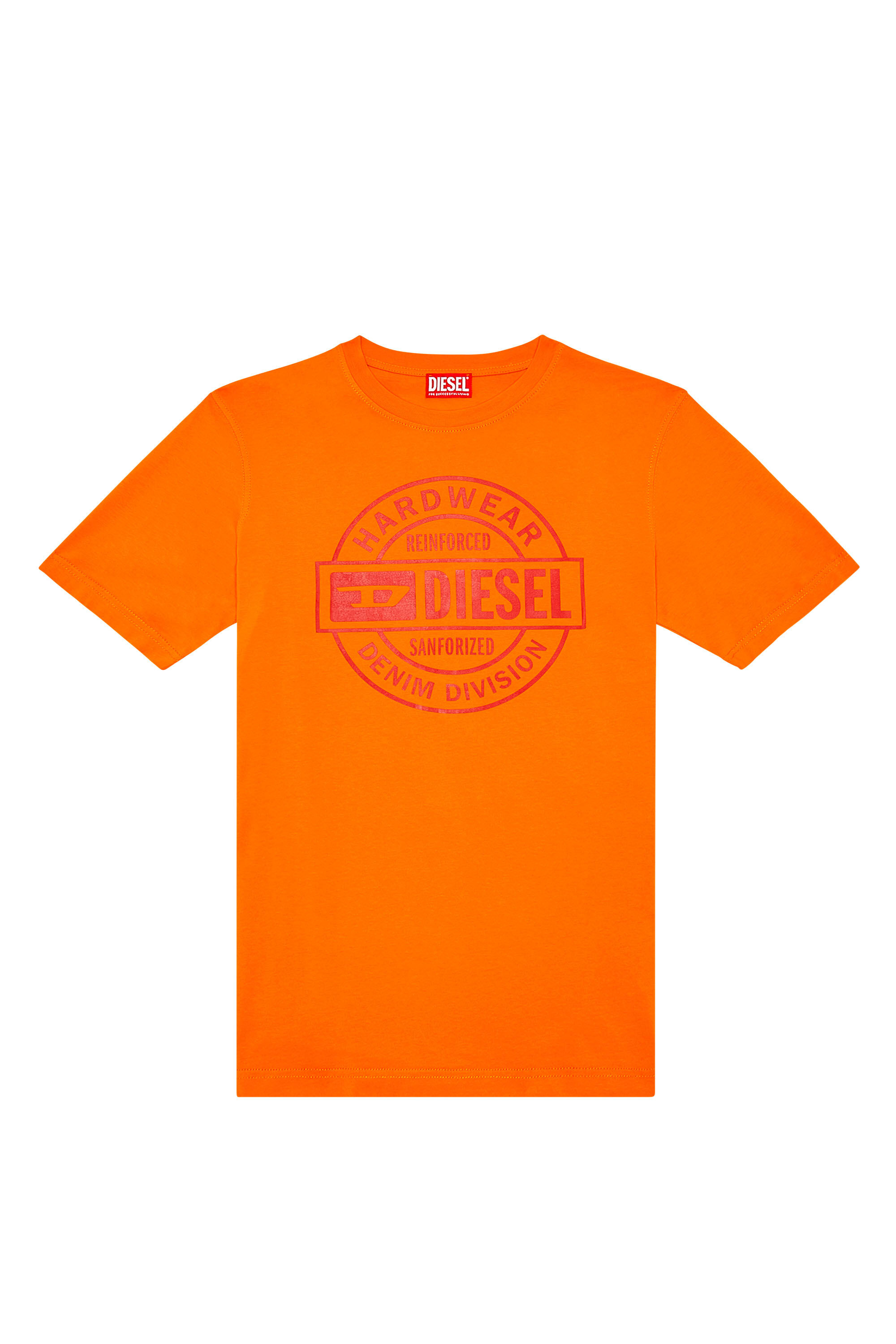 Diesel - T-JUST-L21, T-shirt avec imprimé Diesel Hardwear Homme in Orange - 2