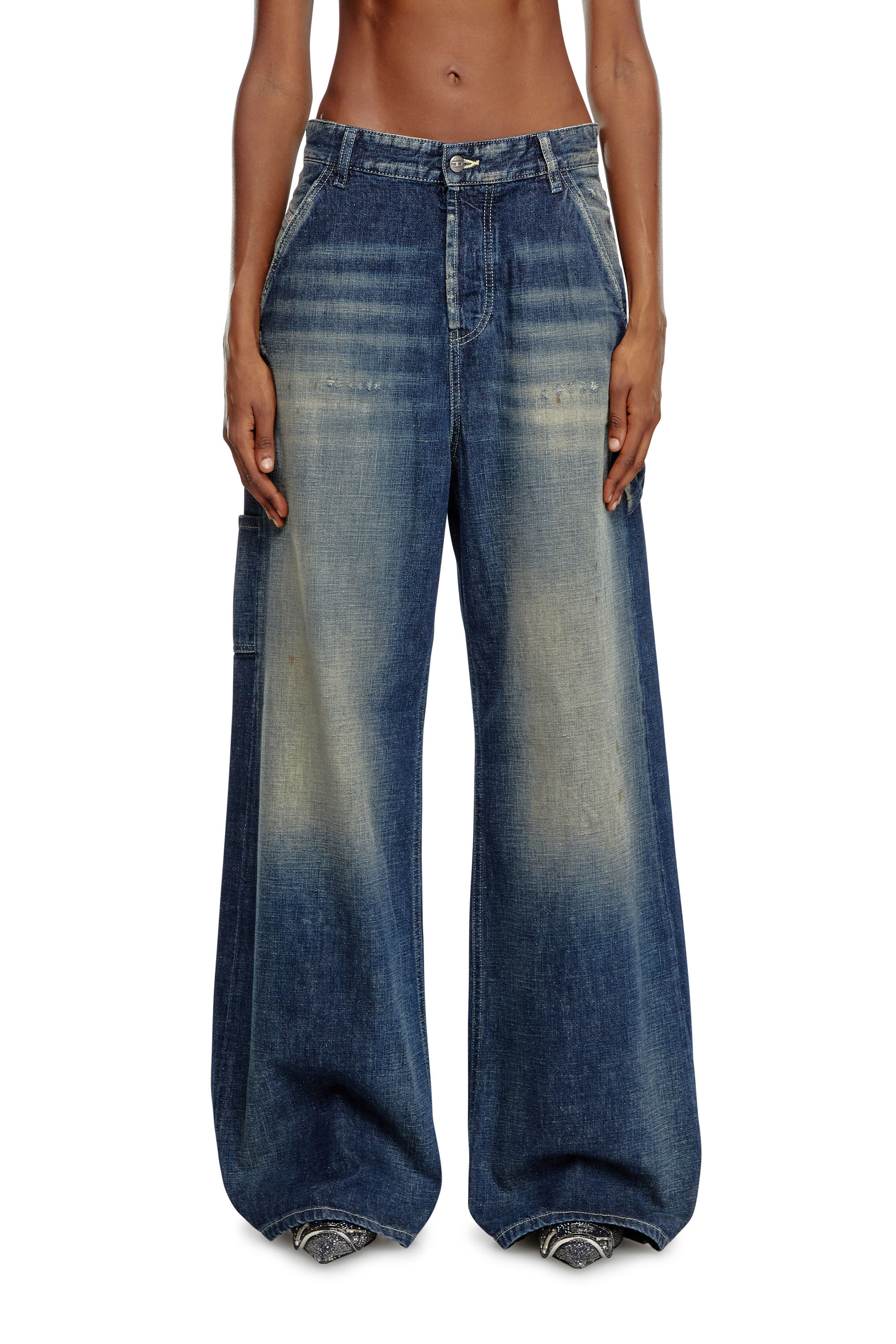 Diesel - Femme Straight Jeans 1996 D-Sire 09J91, Bleu Foncé - Image 3