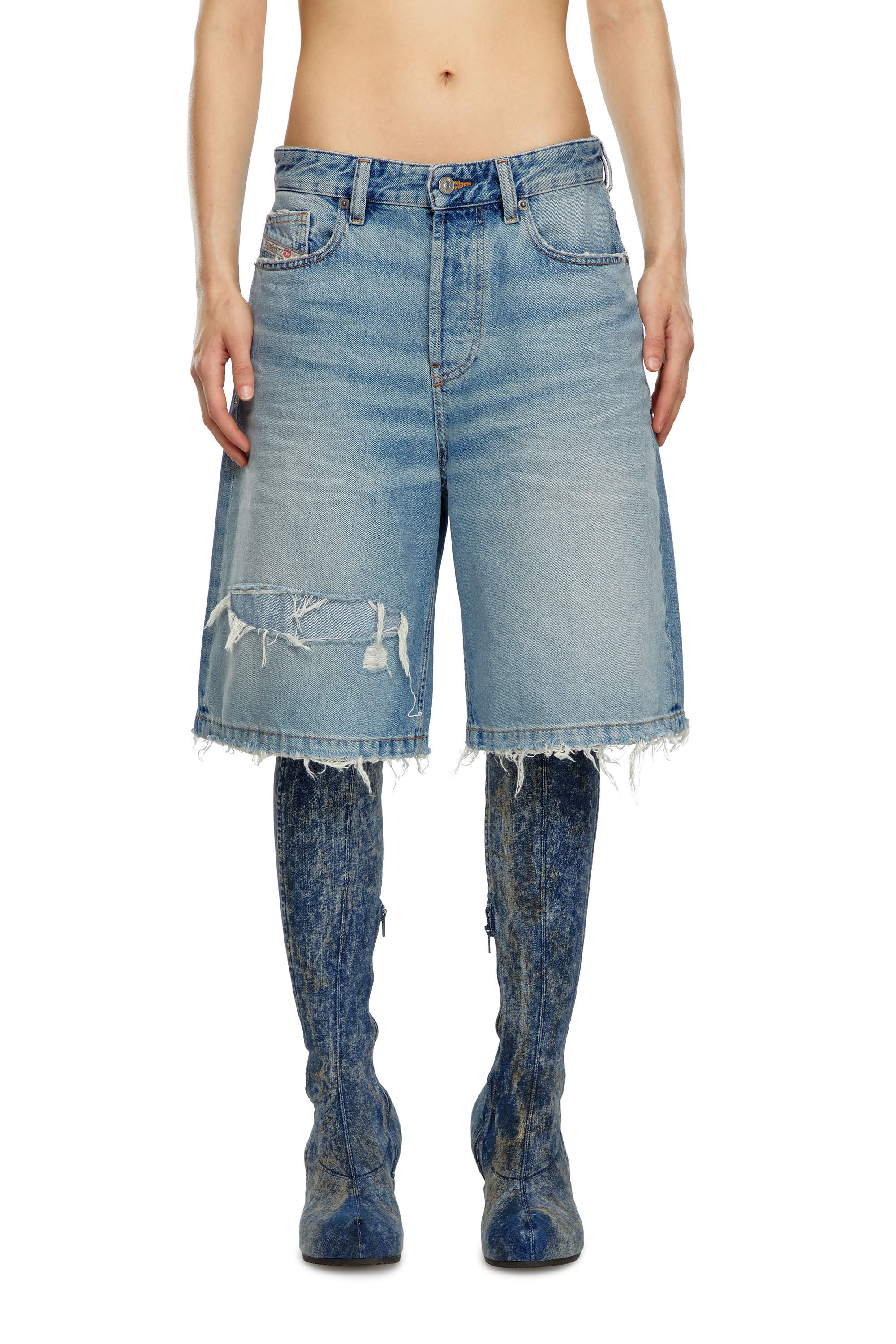 Jean effet déchiré femme best sale