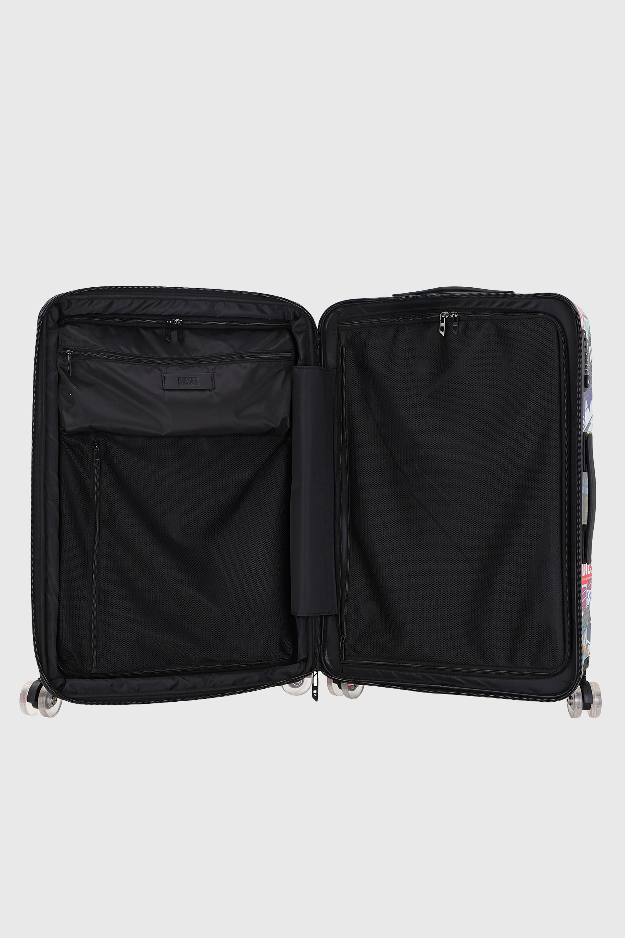 Diesel - DIESEL PC PRINTED TROLLEY-STICKERS- DSL0, Valise taille M style autocollants Mixte in Polychrome - 3