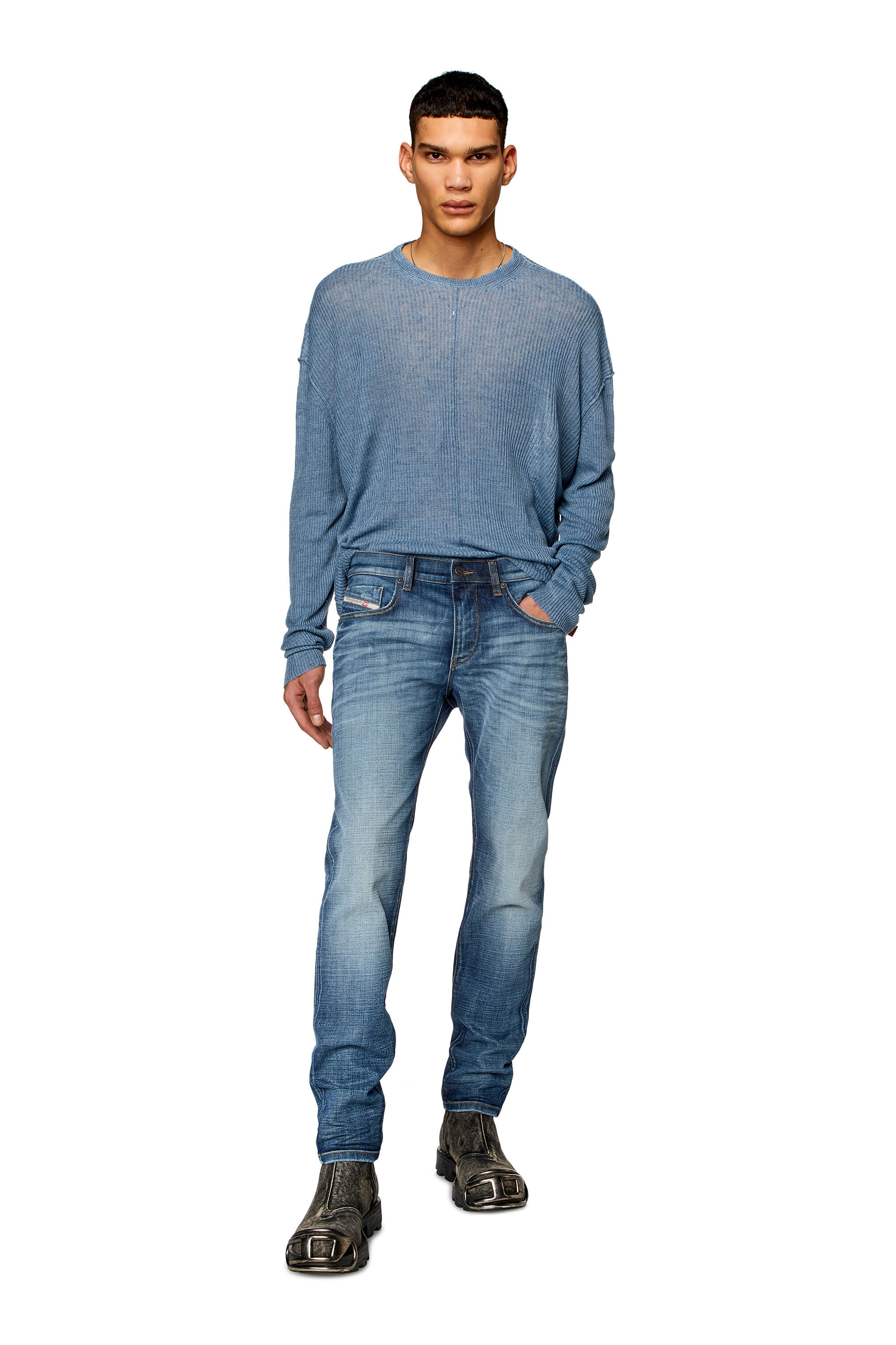 Diesel - Man Slim Jeans 2019 D-Strukt 0DQAE, Medium blue - Image 1