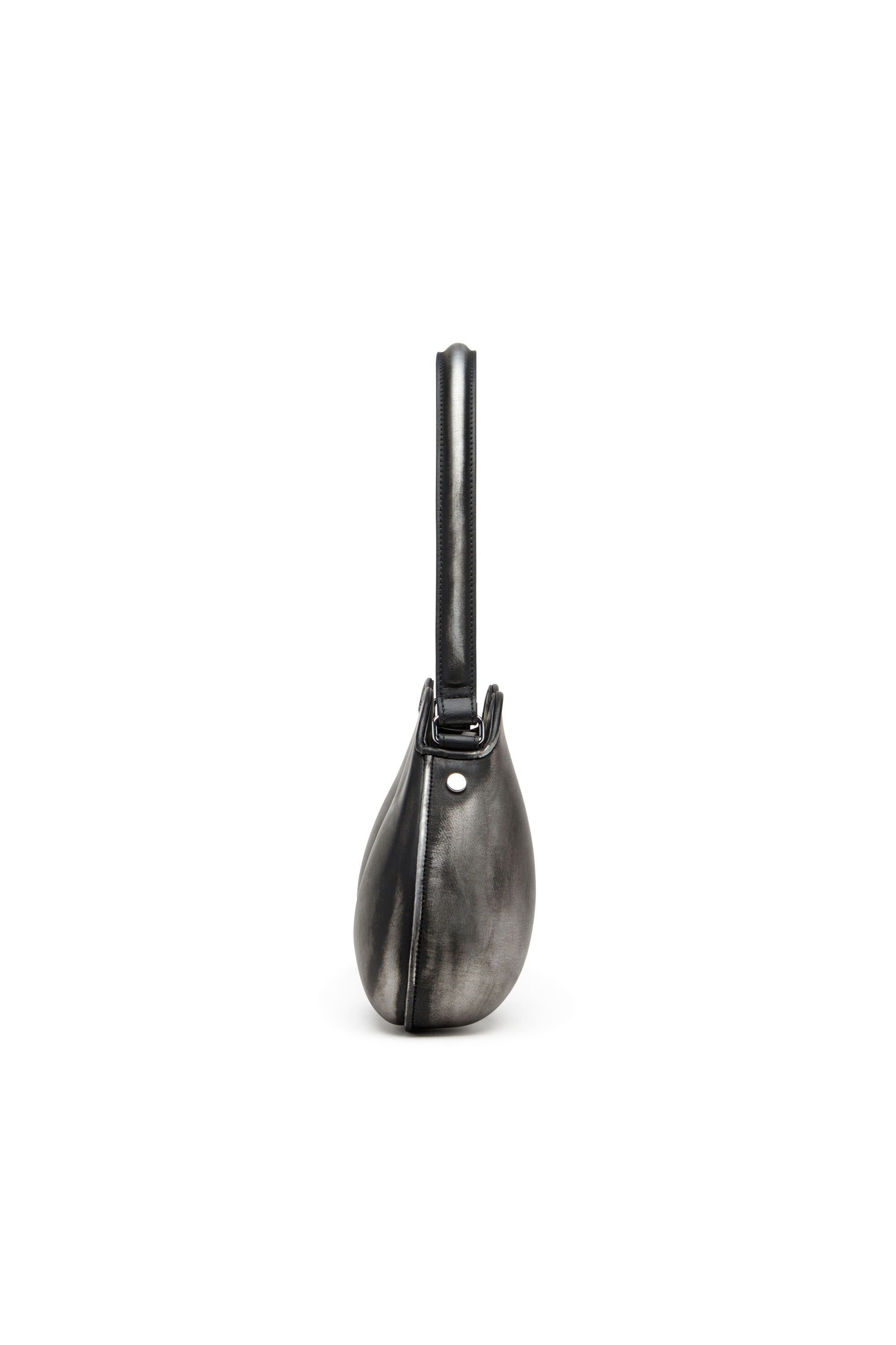 Diesel - DOUBLE-D SHOULDER, Double-D-Sac épaule rigide en PU brossé Femme in Noir - 6