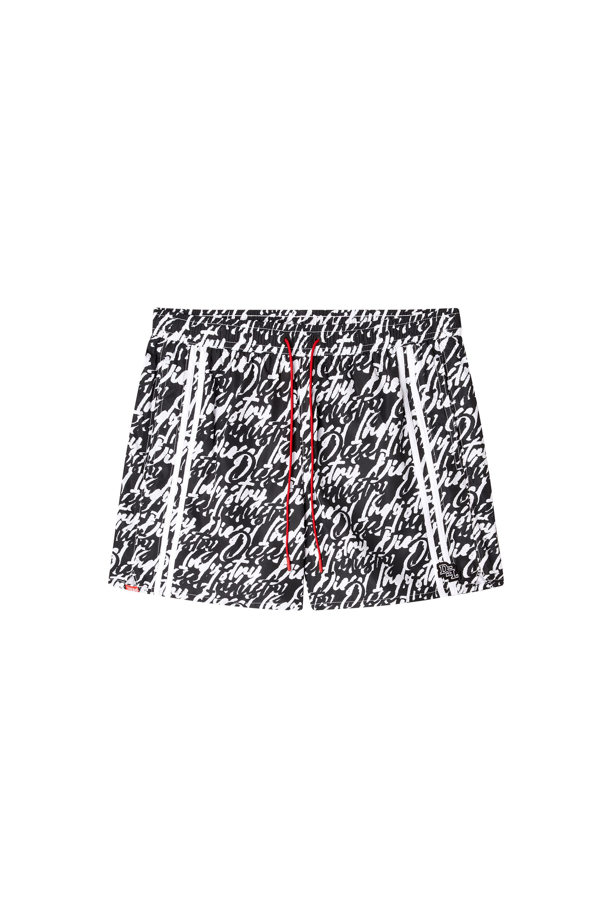Diesel - SOCCER-41-D-POP, Man's Swim shorts with all-over logo print in null - 4