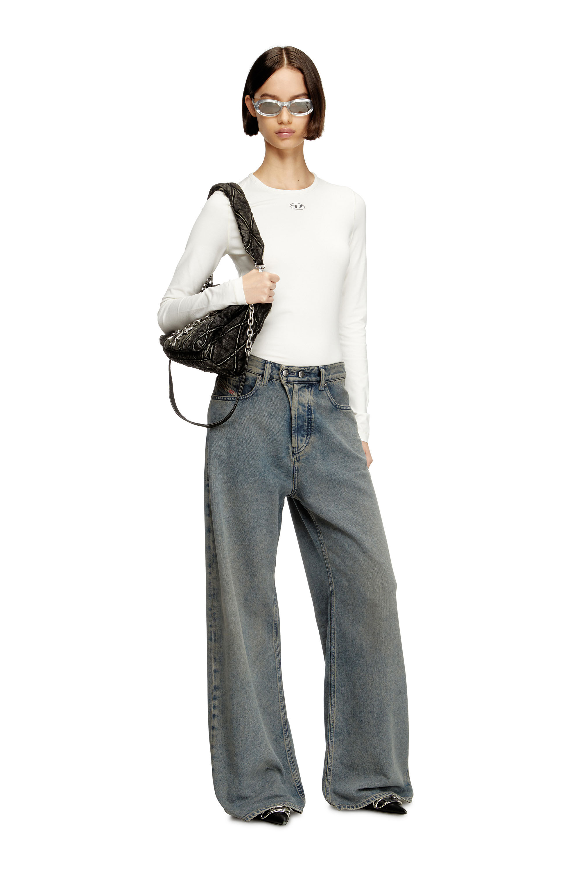 Diesel - Relaxed Jeans 1996 D-Sire 09N24 Femme, Bleu moyen - Image 1
