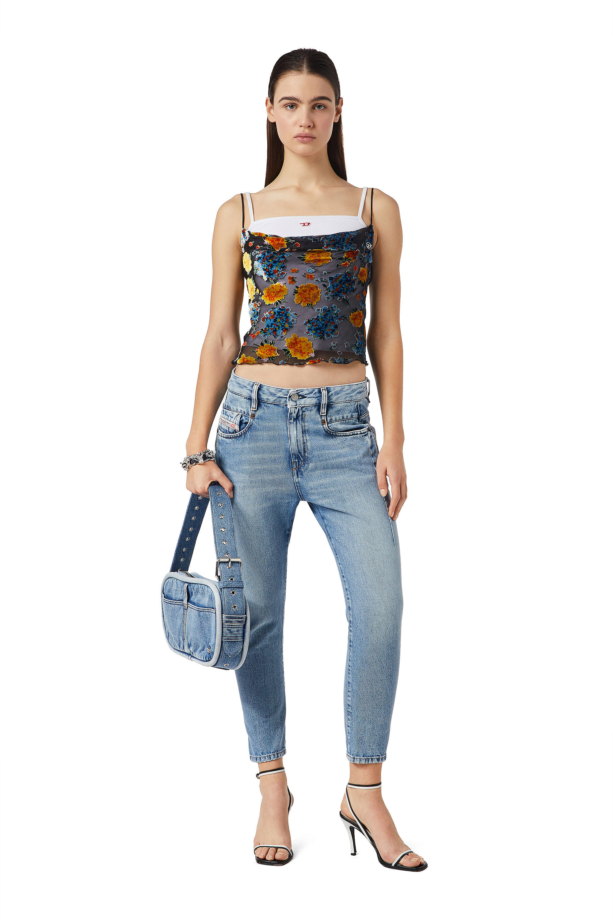 Slouchy Jeans Boyfriend Bleu moyen 