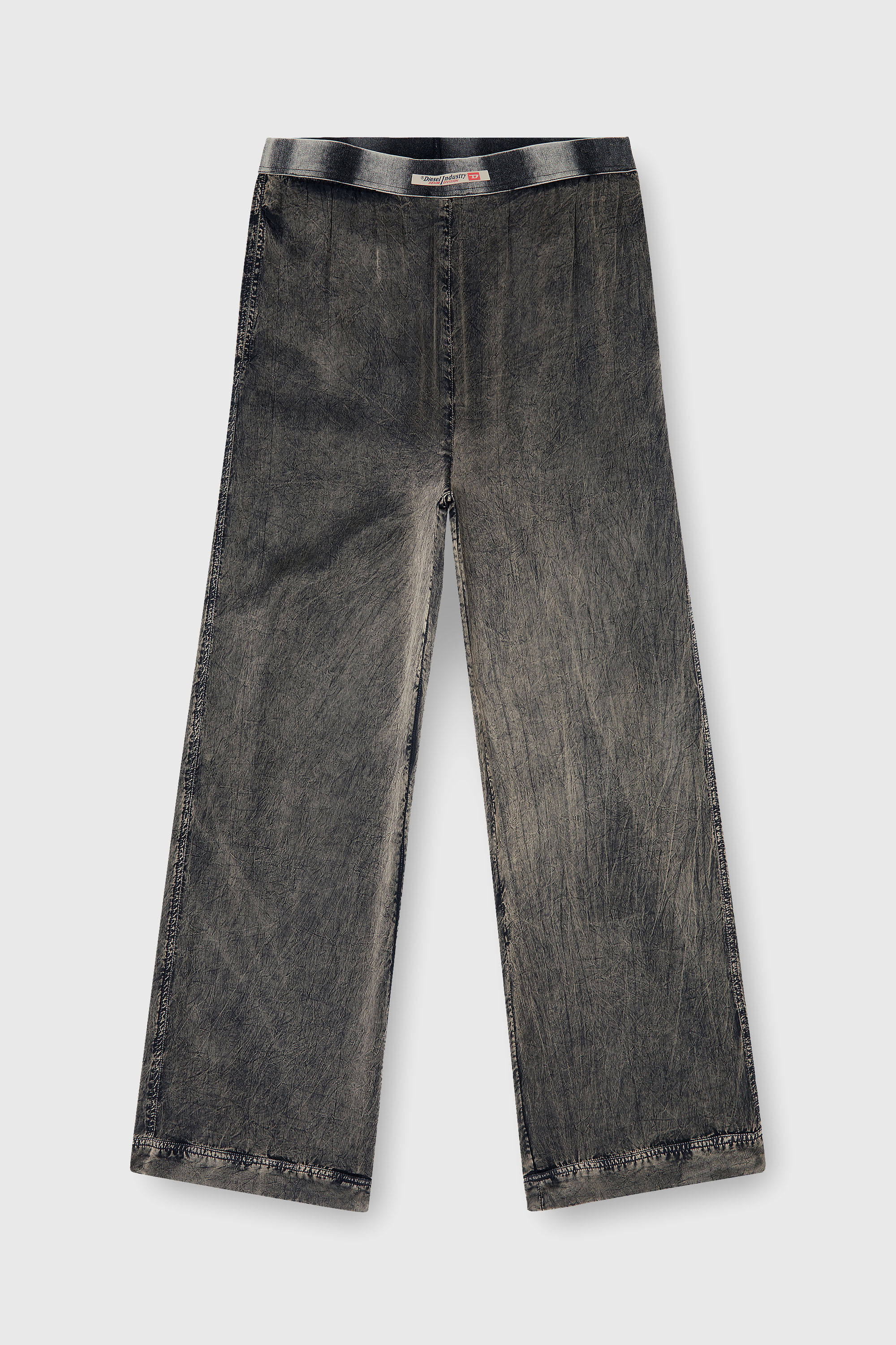 Diesel - ZAYNE-DNM, Pantalon en viscose &agrave; la coupe fluide Homme in Gris - 4