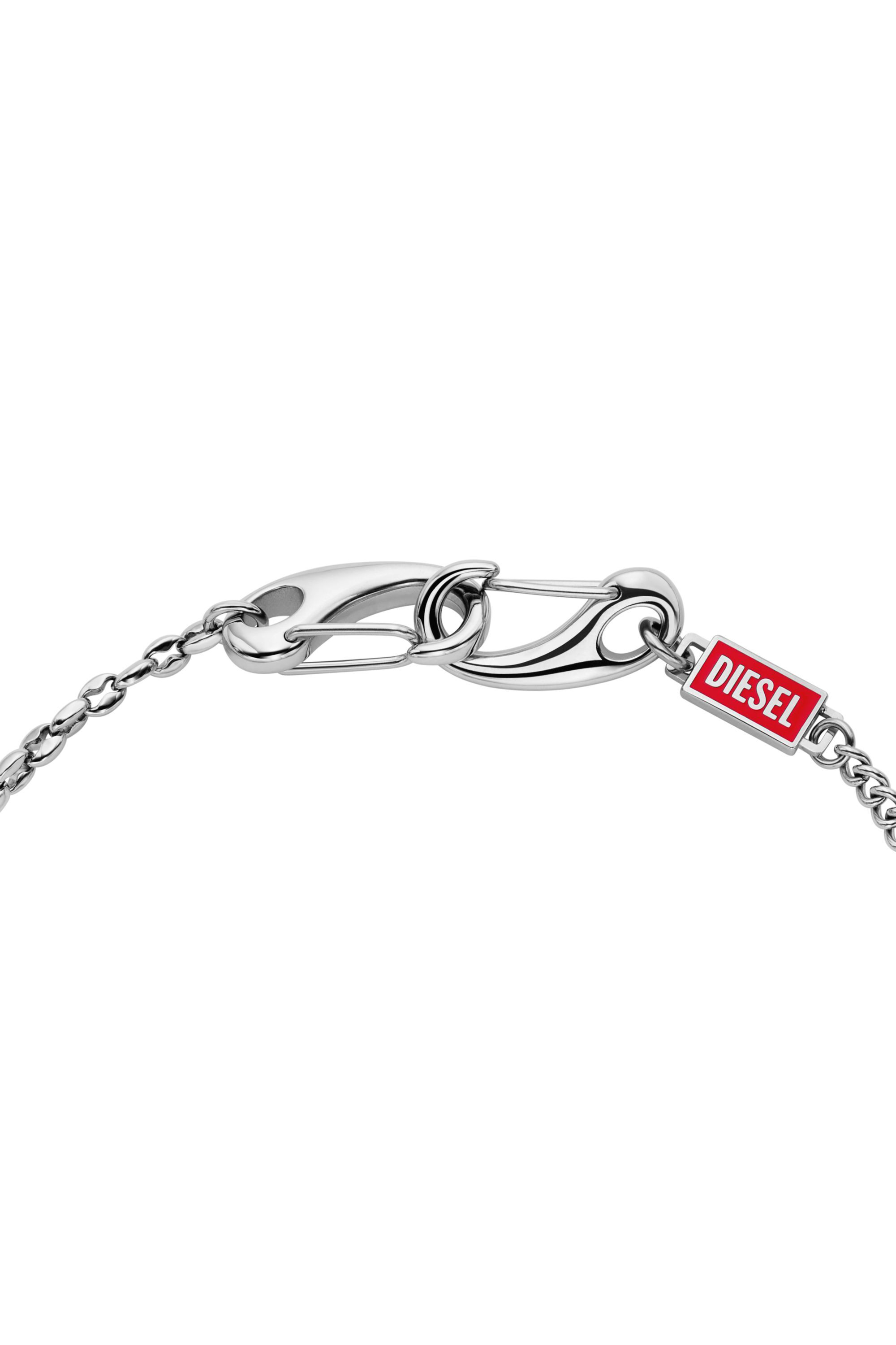 Diesel - DX1695040 JEWELLERY, Collier cha&icirc;ne multi-usage en acier inoxydable Mixte in Gris argent&eacute; - 2
