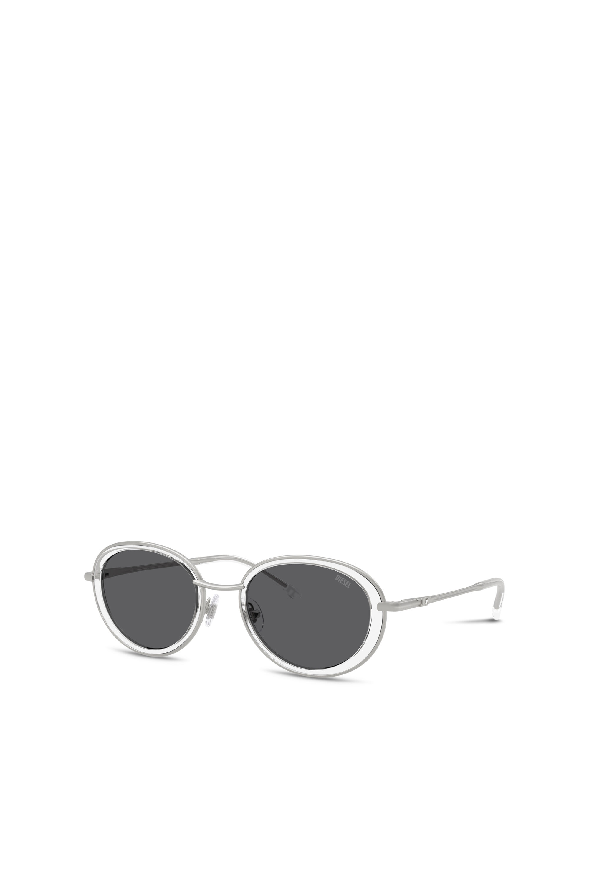 Diesel - 0DL1018, Lunettes de soleil ovales Mixte in Blanc - 4