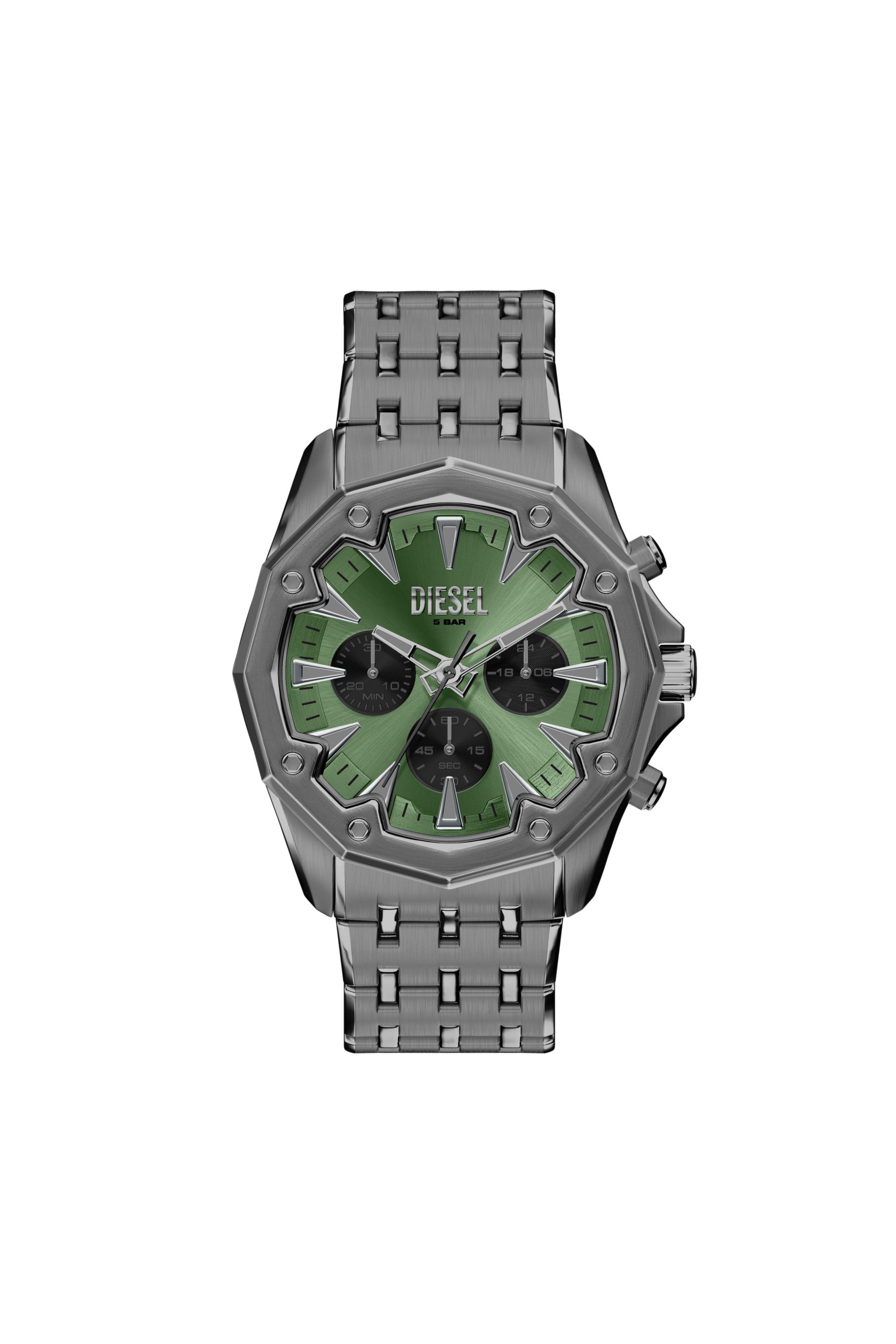 Diesel - DZ4711 WATCH, Montre Stinger en acier inoxydable gunmetal Homme in Gris - 1