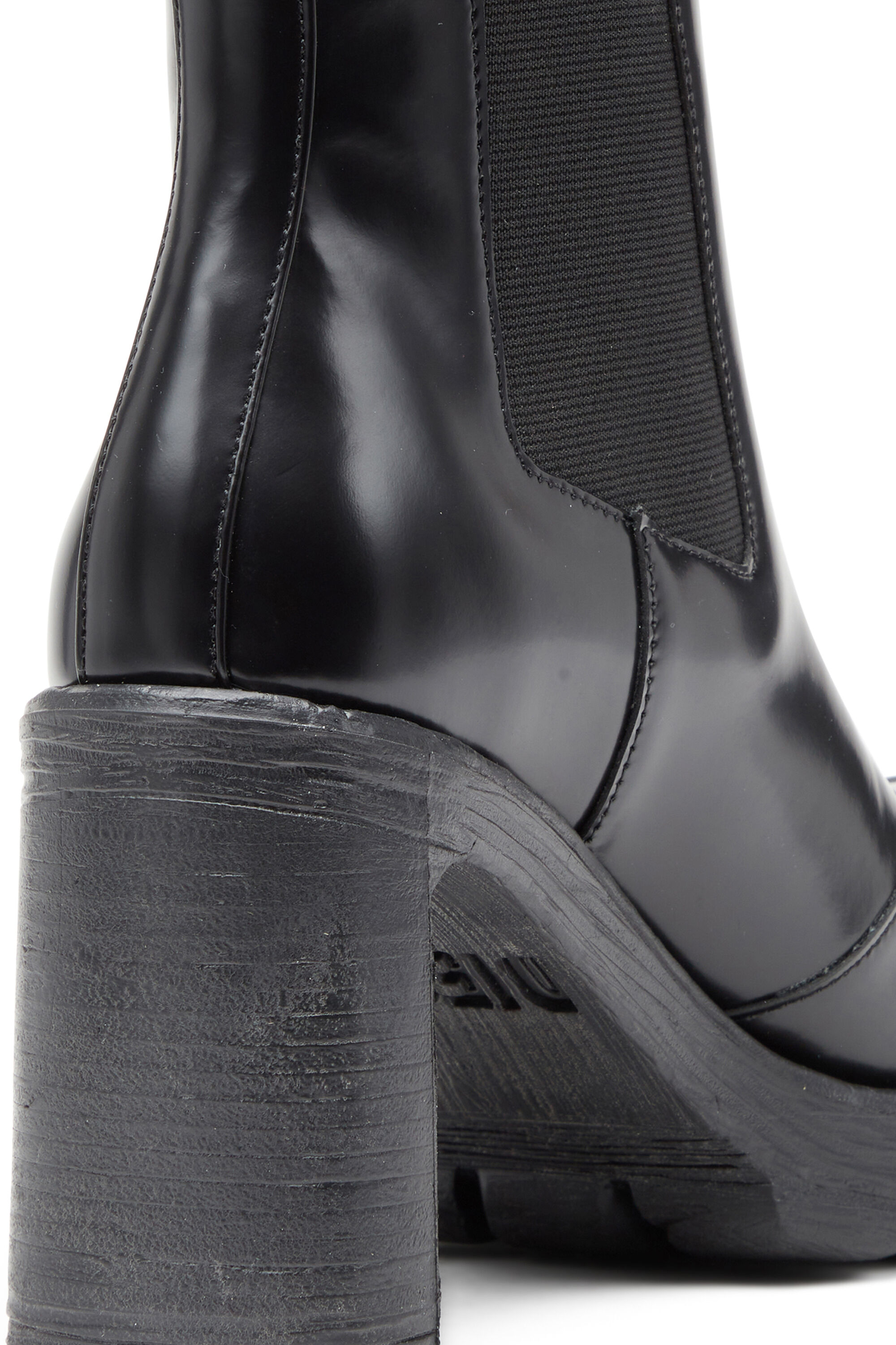 D Hammer Bottines a talons avec plaque Oval D Femme Noir Diesel
