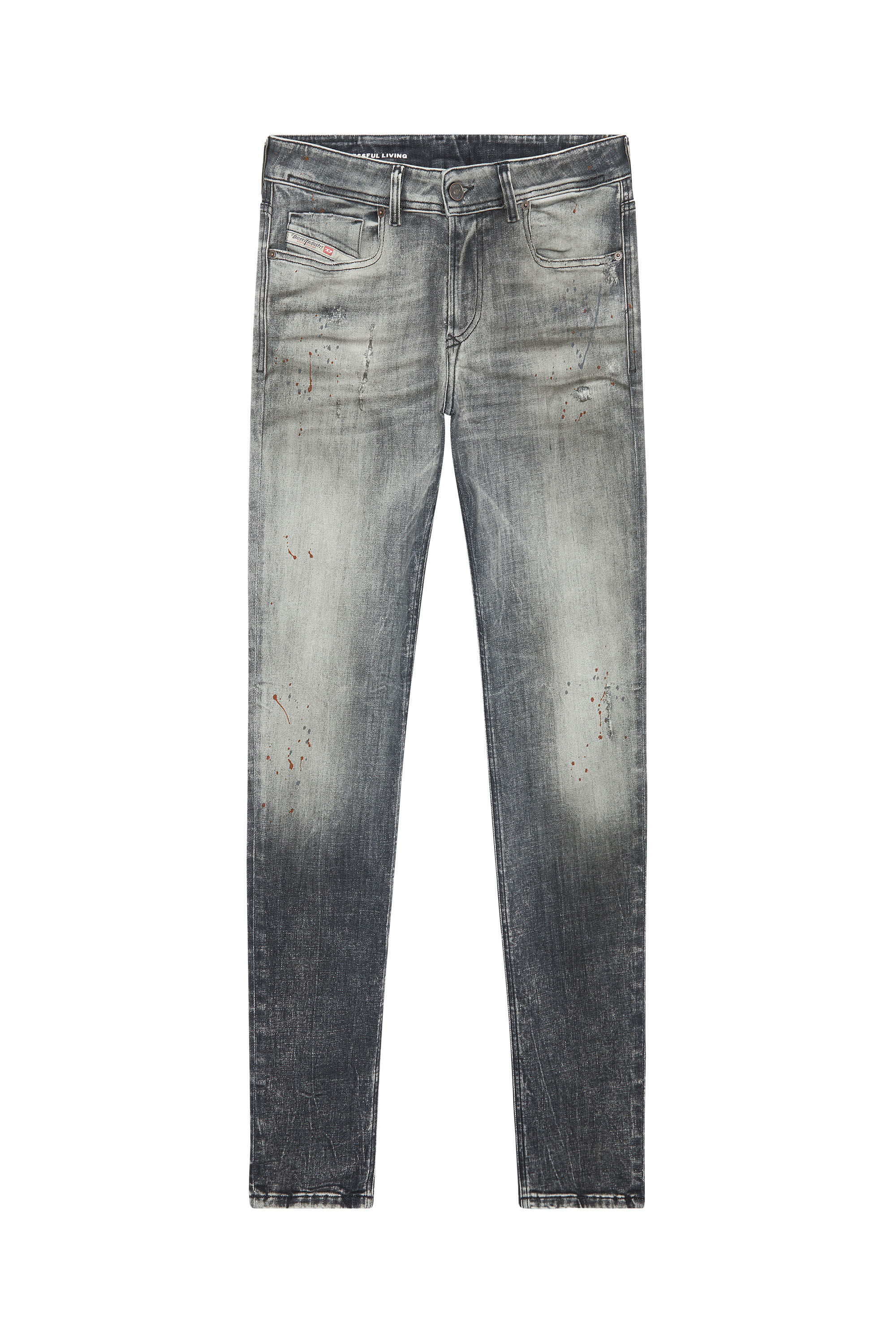 Diesel - Skinny Jeans 1979 Sleenker 09E70 Homme, Noir/Gris foncé - Image 2