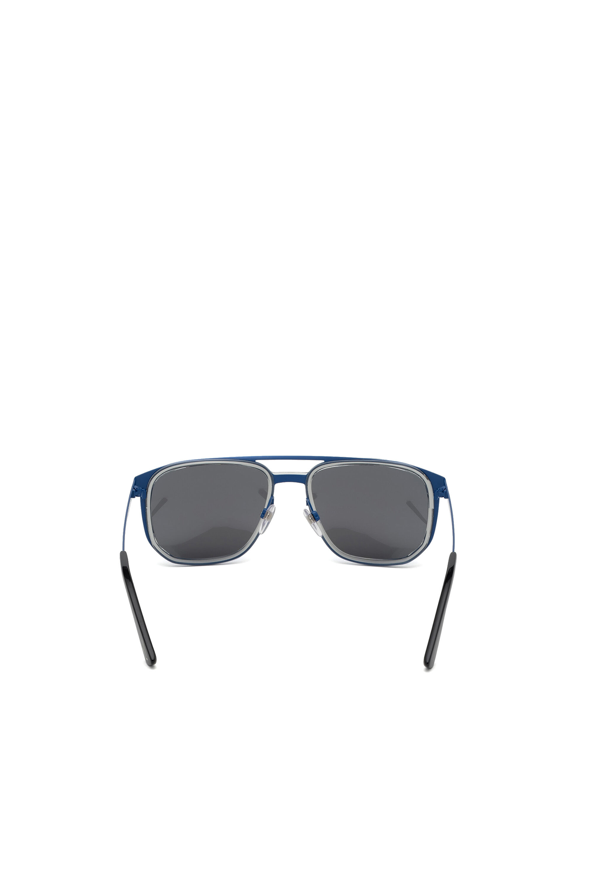 Diesel - DL0294, Lunettes de soleil navigateur en métal et acétate Homme in Bleu - 3