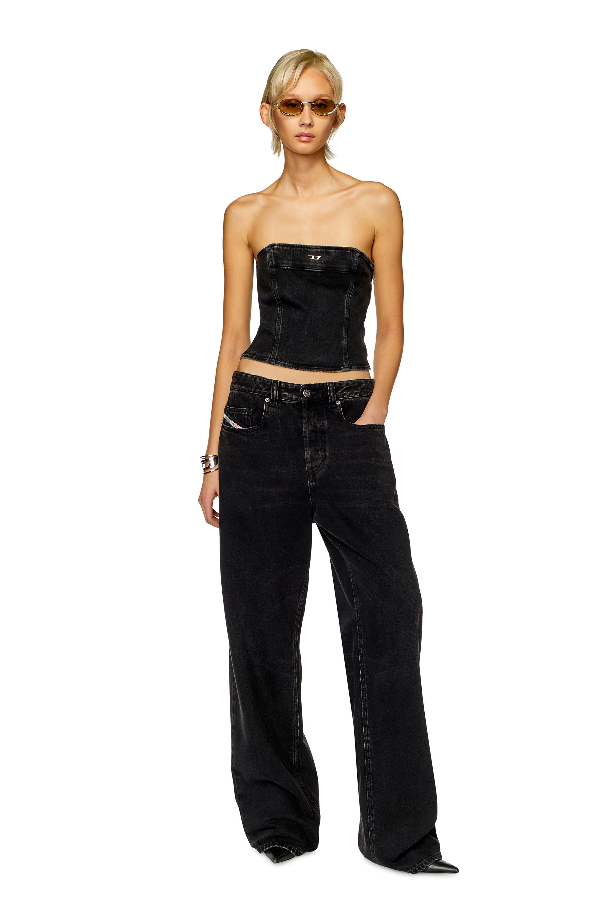 Jean noir stretch femme clearance
