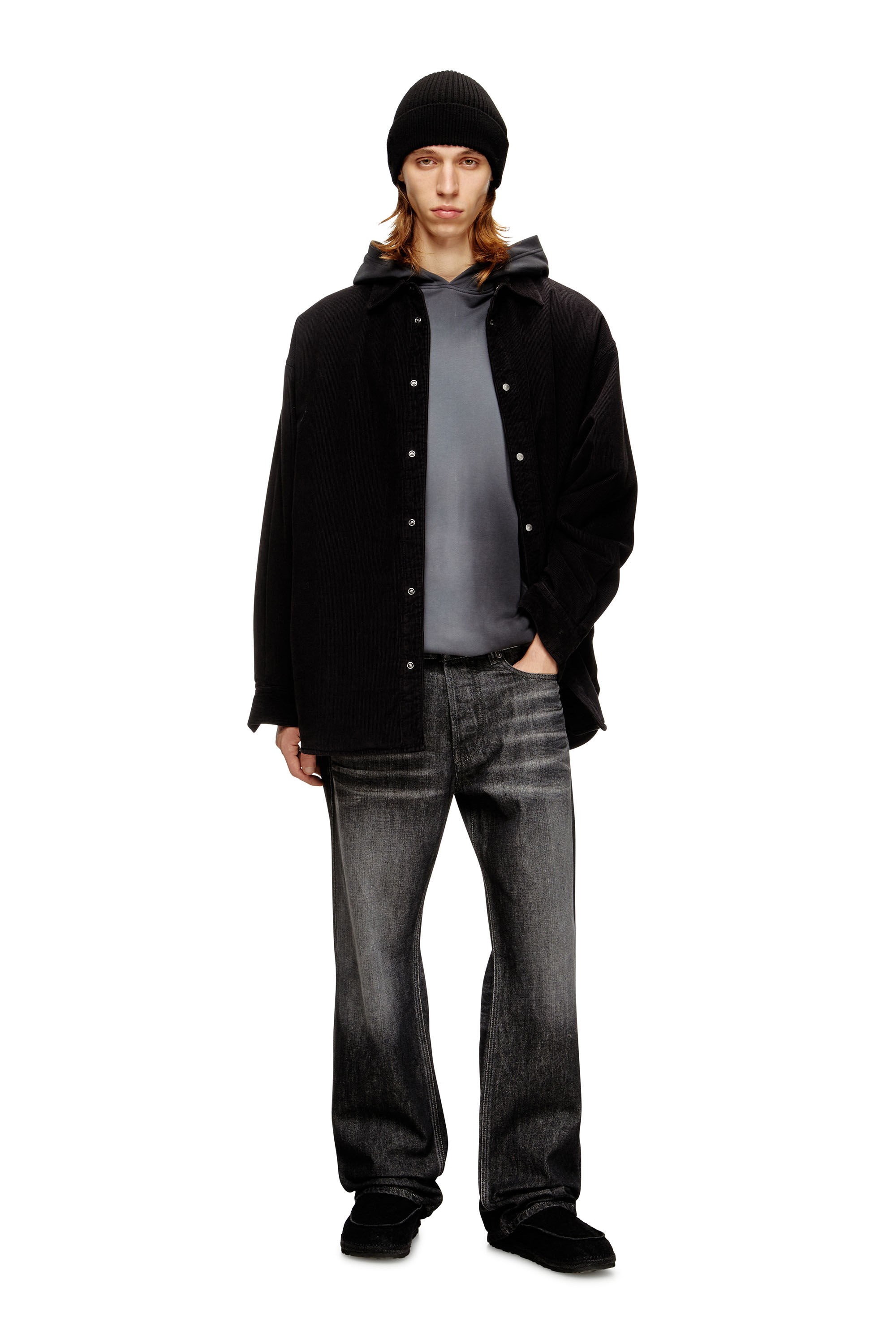 Diesel - S-BAGGY-PADD-HGBK, Chemise en coton avec broderie Oval D Homme in ToBeDefined - 1