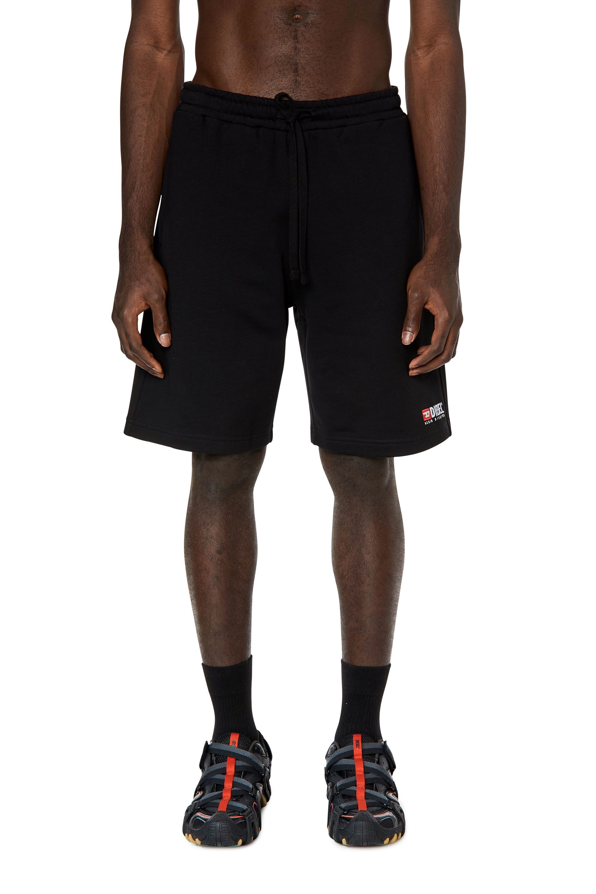 P CROWN DIV Homme Short de survetement avec logo brode Diesel