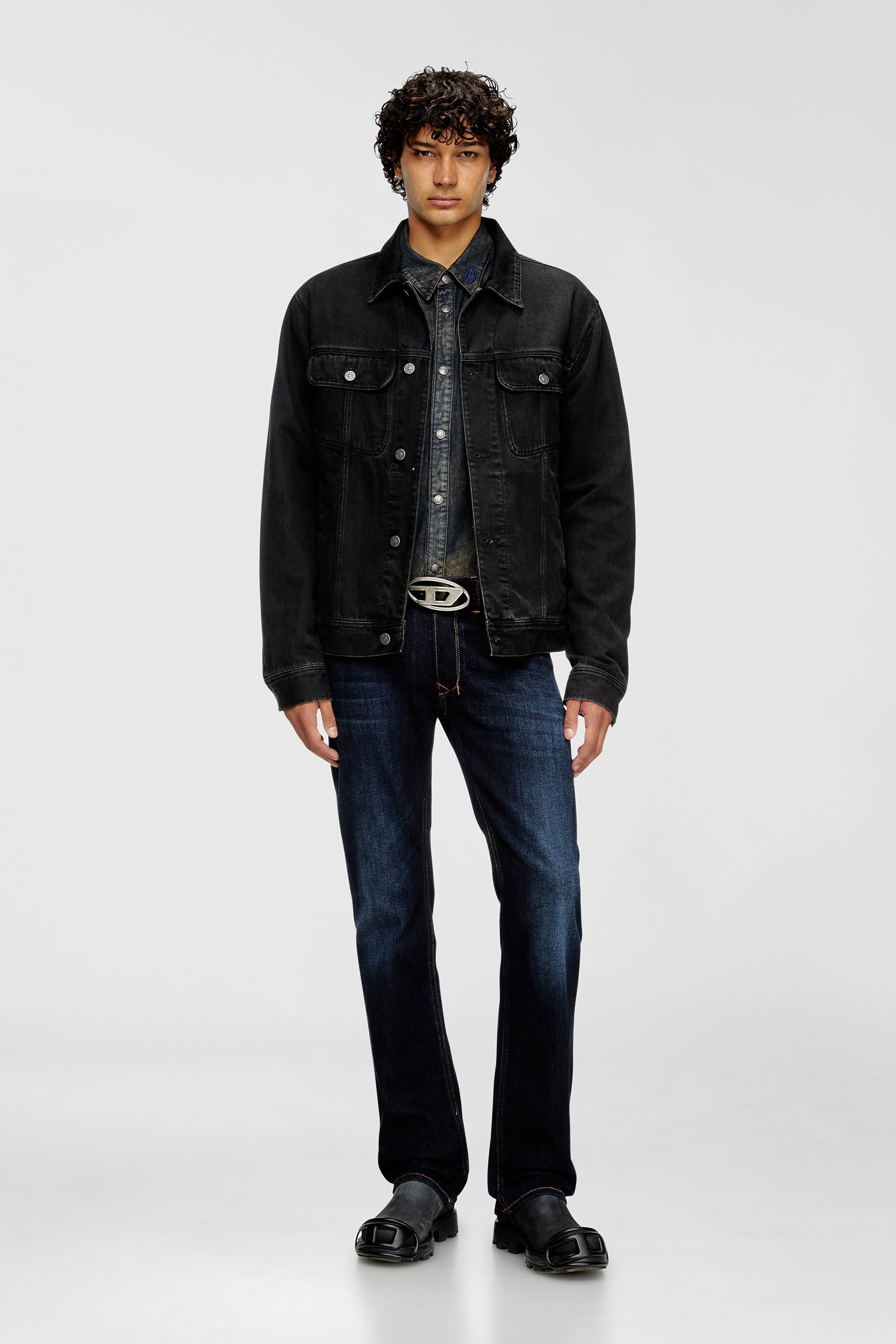 Diesel - Regular Jeans 1985 Larkee 009ZS Homme, Bleu Fonc&eacute; - Image 1