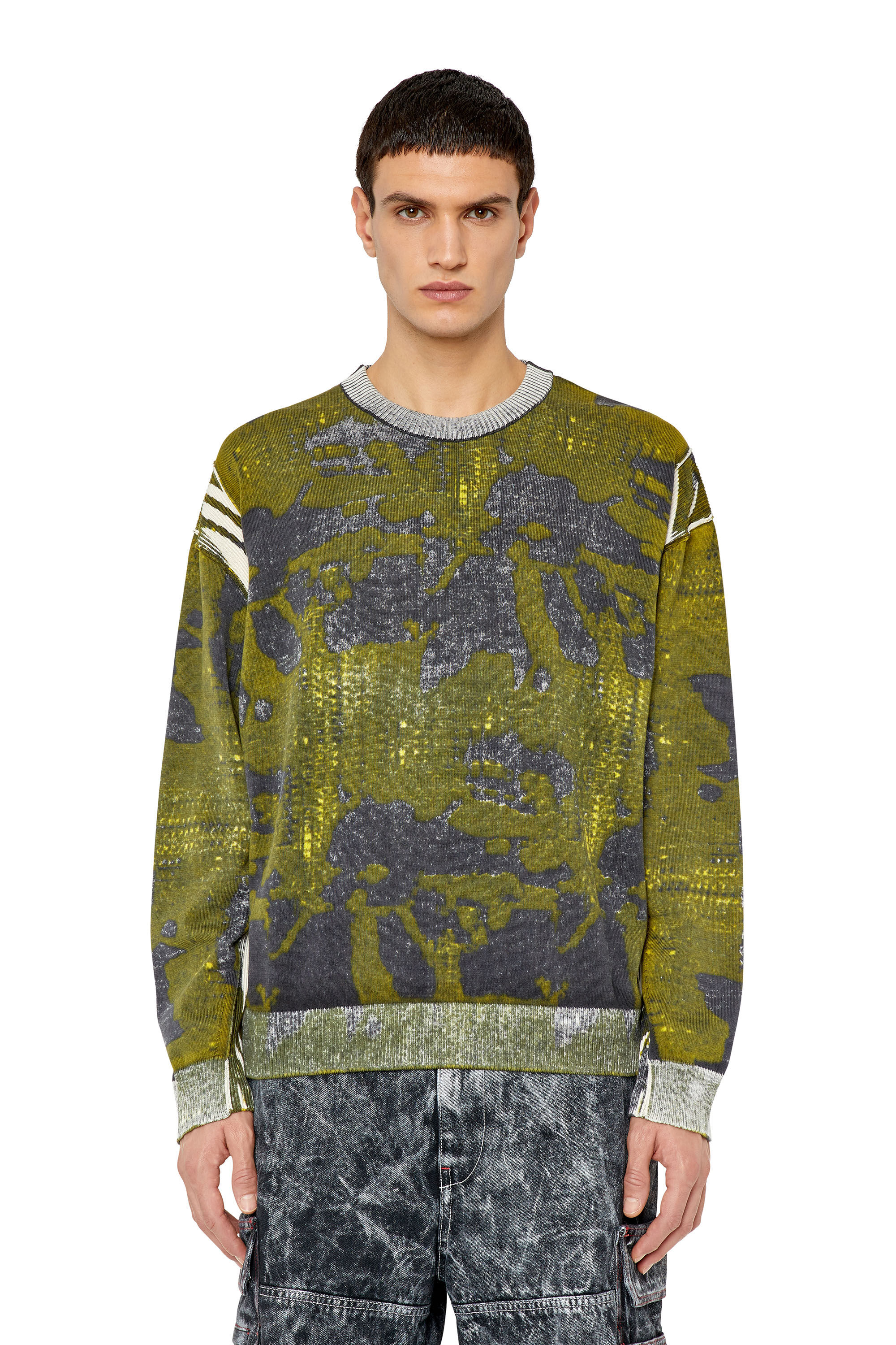 Diesel - K-LARAN, Pull avec imprimé camouflage Homme in Polychrome - 3