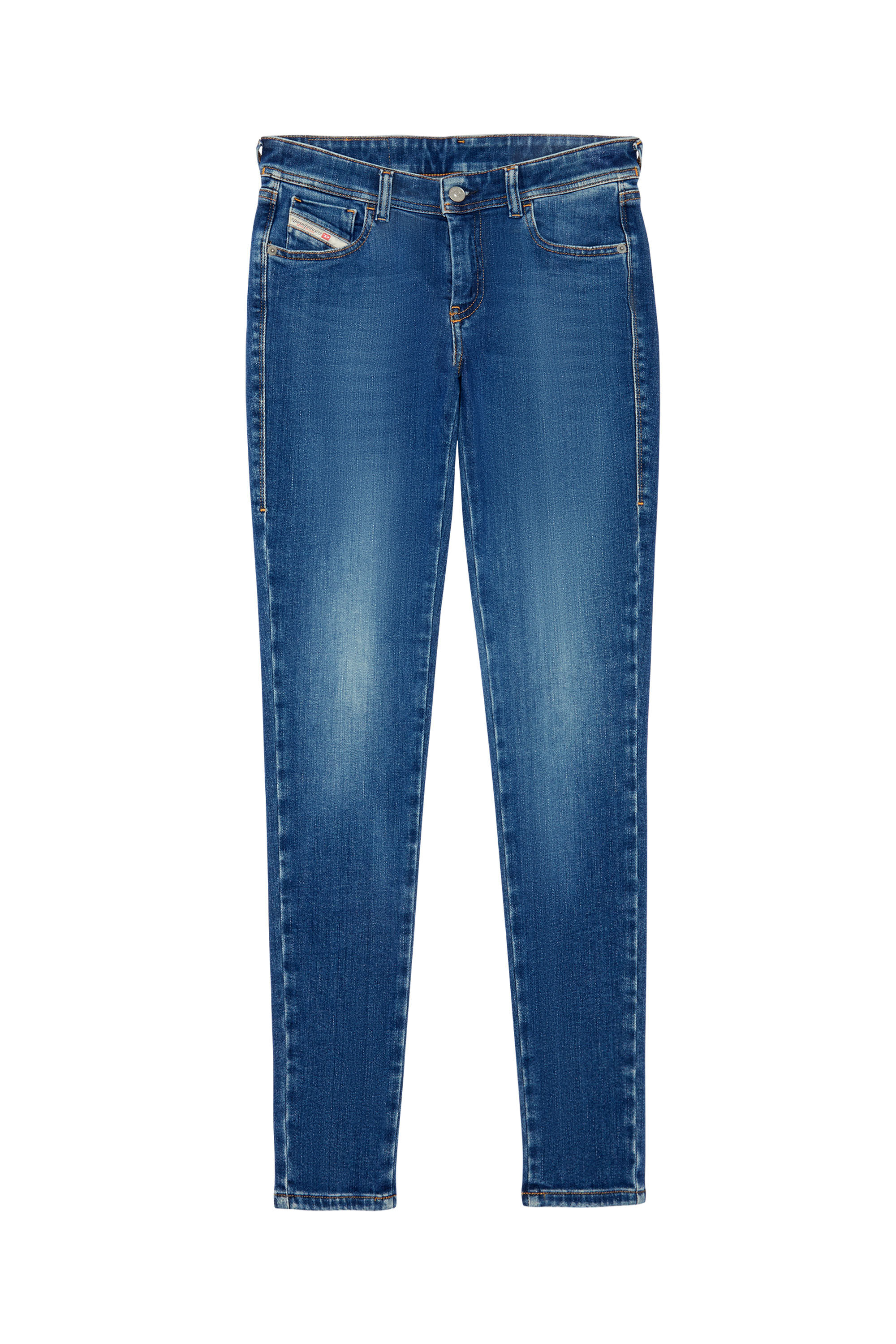 Diesel - Super skinny Jeans 2018 Slandy-Low 09C21, Bleu moyen - Image 2