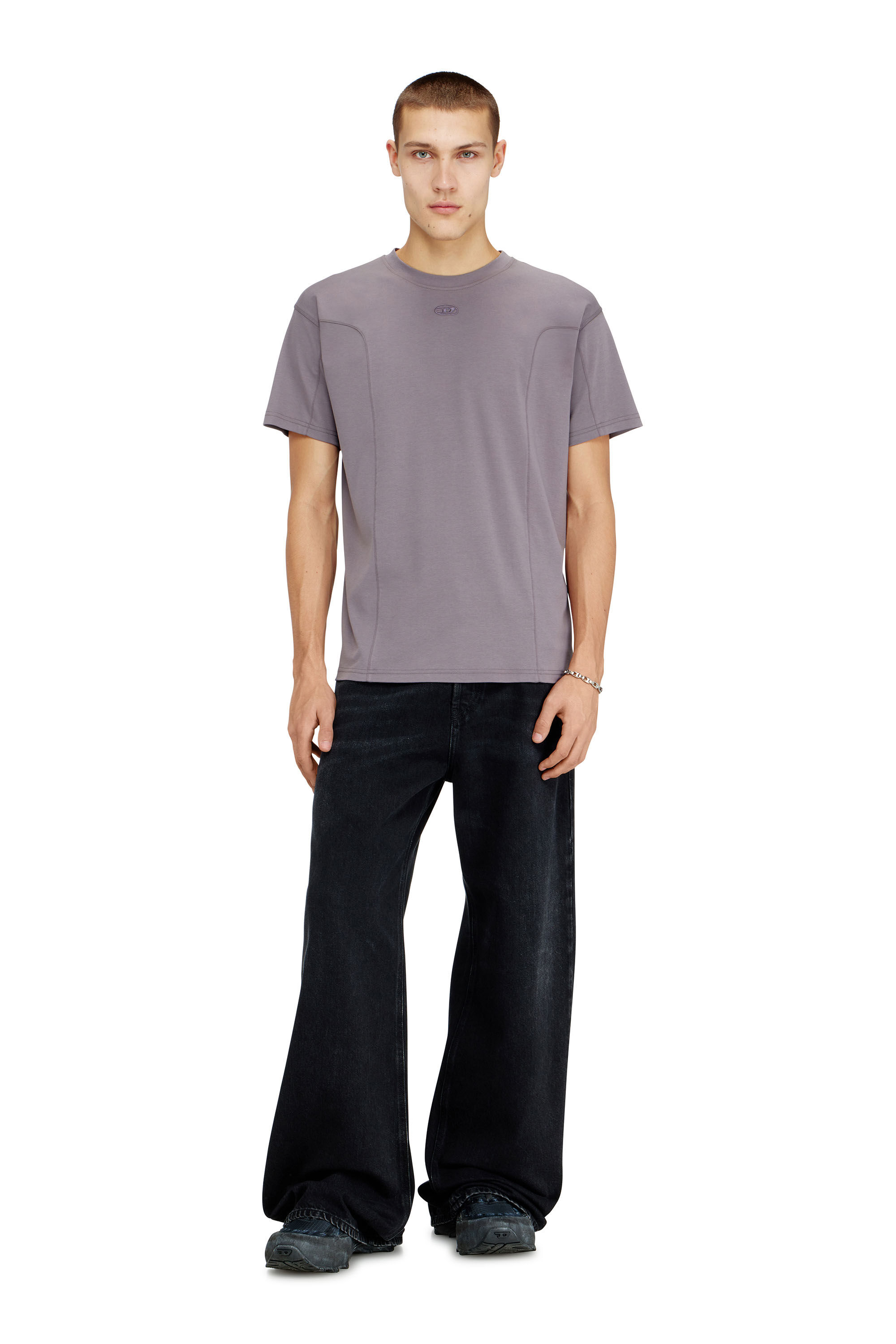 Diesel - T-NORM-INT, T-shirt &agrave; manches courtes avec empi&egrave;cements Homme in ToBeDefined - 1