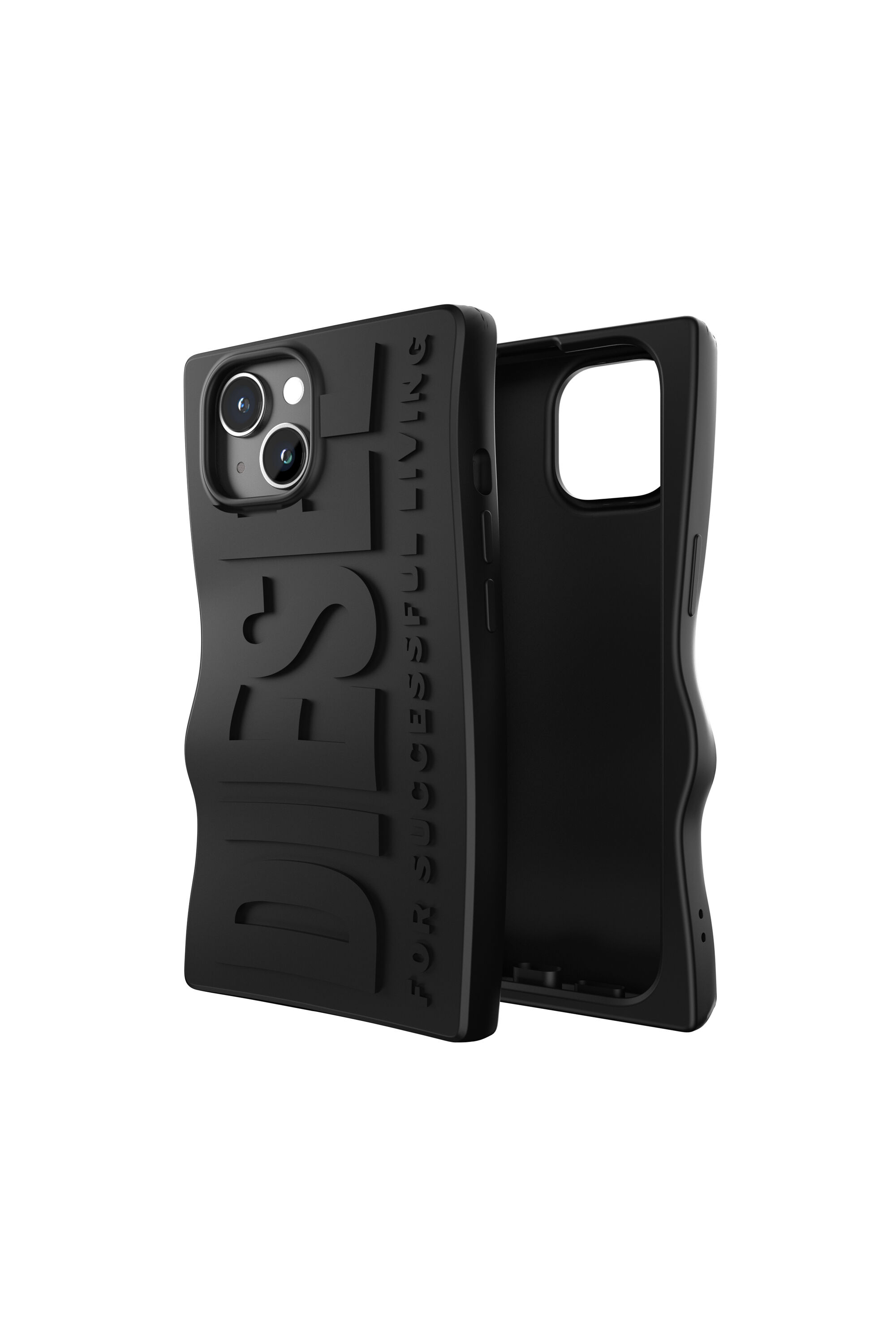 Diesel - 60076 MOULDED CASE, Coque en silicone pur iP 15 Mixte in Noir - 1