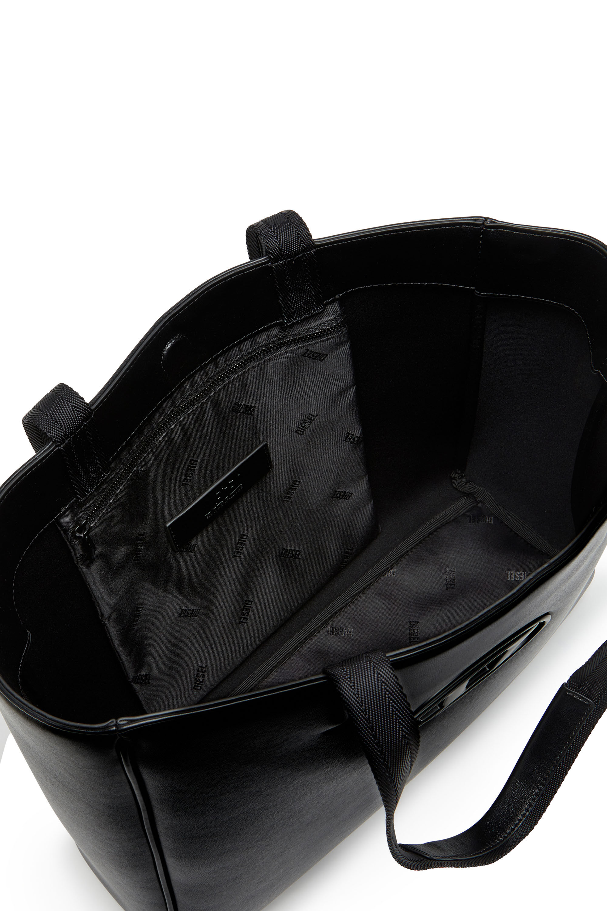 Diesel - HOLI-D SHOPPER EW, Holi-D-Sac shopper en néoprène contrecollé Mixte in Noir - 5